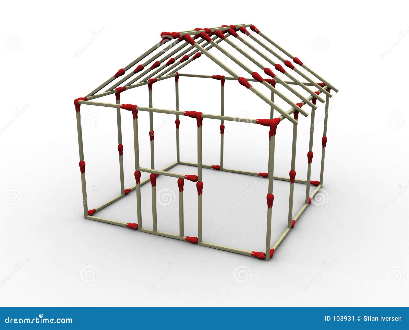 Matches house stock illustration. Illustration of model 103931