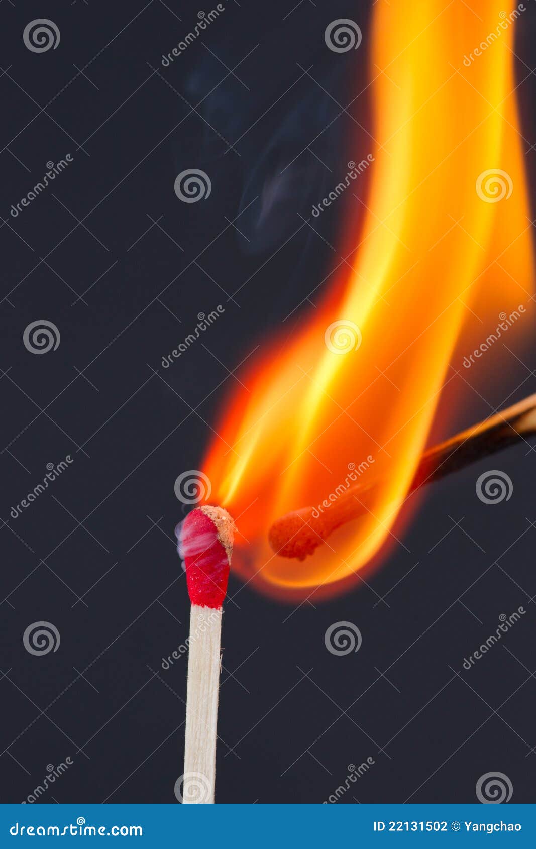 Matches igniting stock photo. Image of flame, combust 22131502