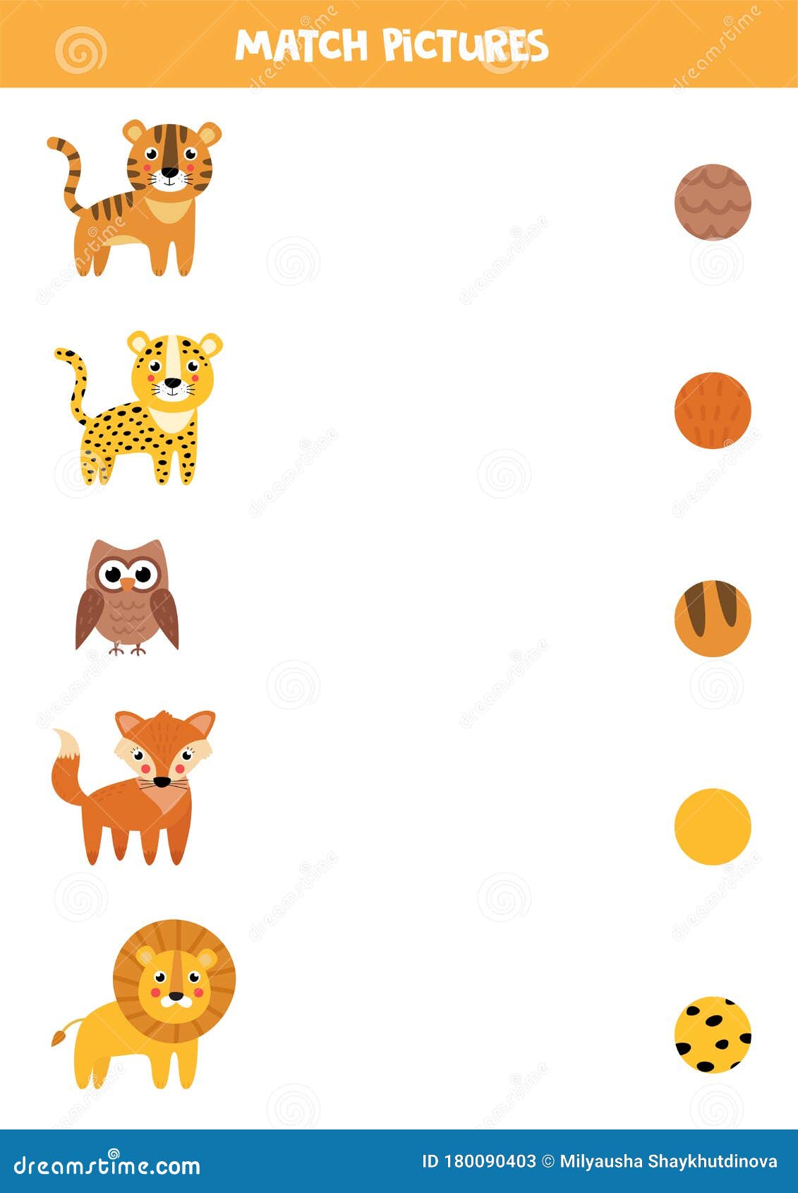 Matching Game for Children. Find the Pattern of Animal Stock Vector - Illustration of african, children: 180090403 Matching Game for Children. Find the Pattern of Animal Stock Vector - Illustration of african, children: 180090403