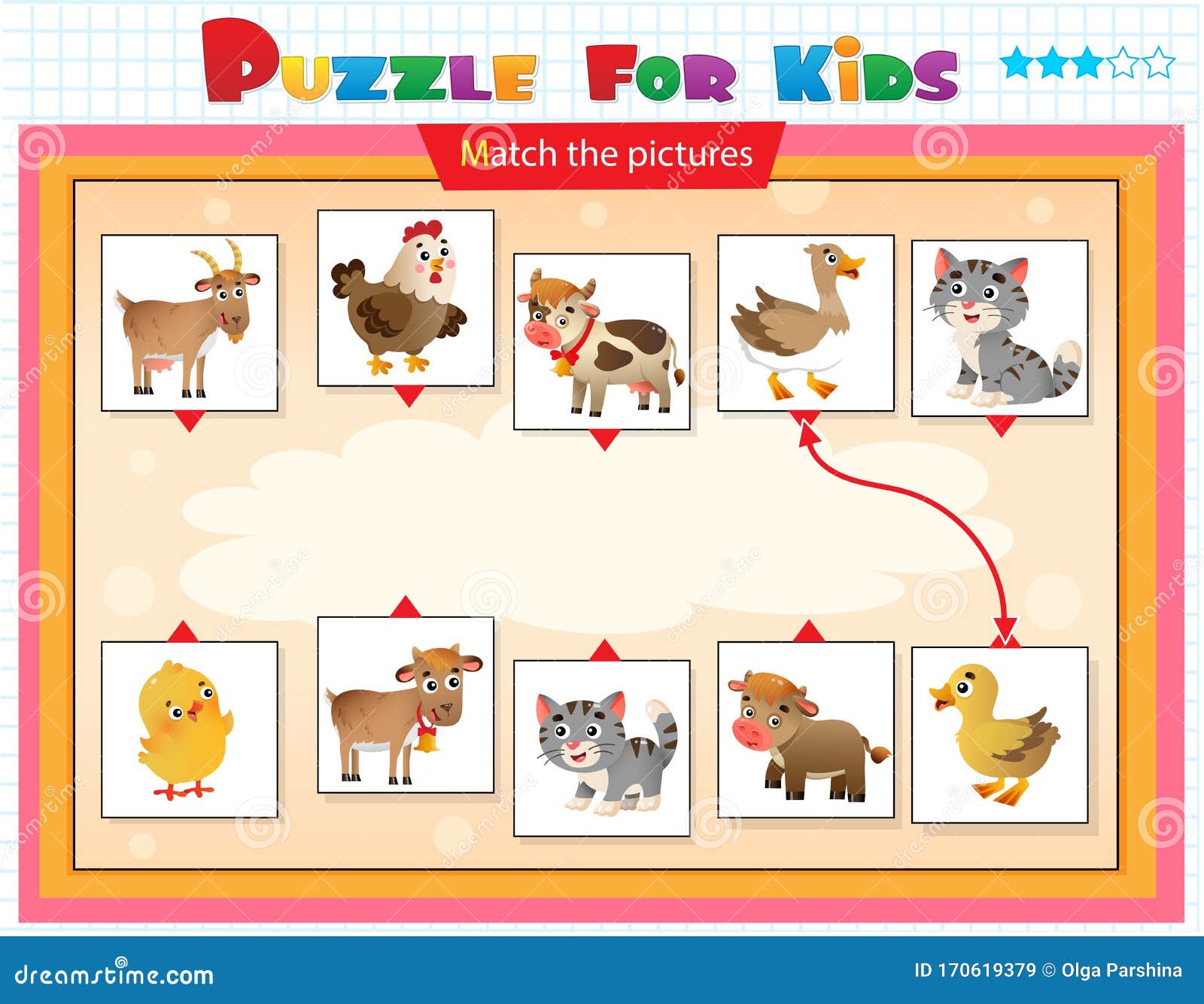 Matching Game, Education Game for Children. Puzzle for Kids. Match the Right Object. Cartoon Animals with Their Young Stock Vector - Illustration of challenge, character: 170619379 Matching Game, Education Game for Children. Puzzle for Kids. Match the Right Object. Cartoon Animals with Their Young Stock Vector - Illustration of challenge, character: 170619379
