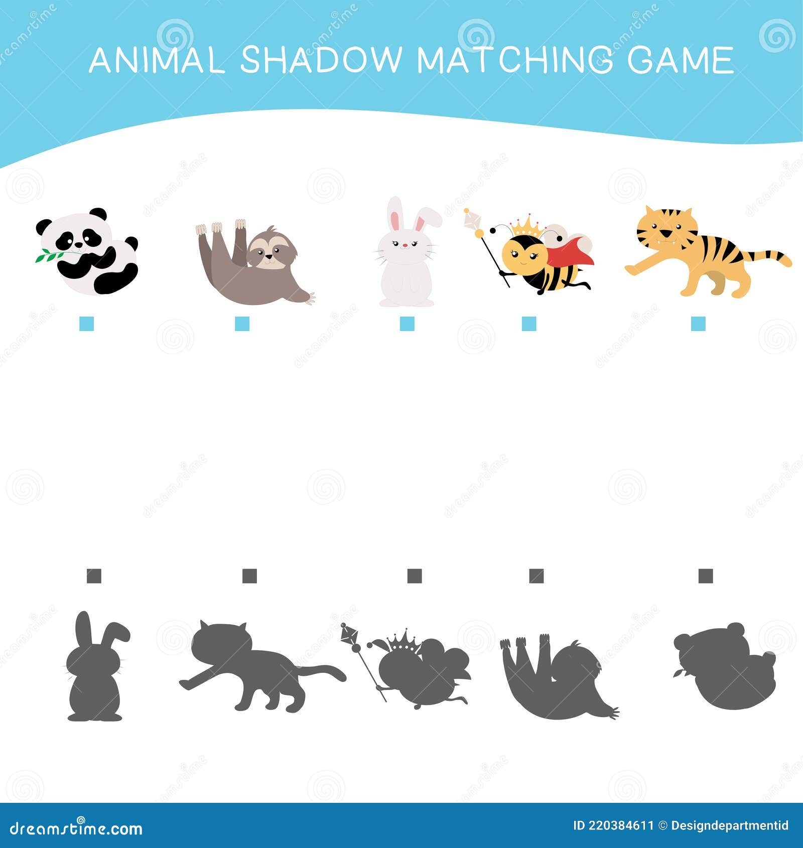 Matching Animals Shadow Game for Preschool Children. Educational Printable Math Worksheet. Additional Puzzles for Kids. Vector Ill Stock Vector - Illustration of crafts, activity: 220384611 Matching Animals Shadow Game for Preschool Children. Educational Printable Math Worksheet. Additional Puzzles for Kids. Vector Ill Stock Vector - Illustration of crafts, activity: 220384611
