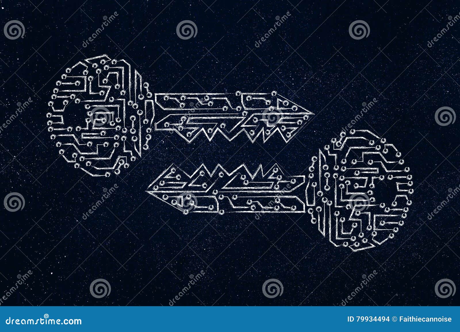 Matching Keys Made of Electronic Circuits, Encryption 