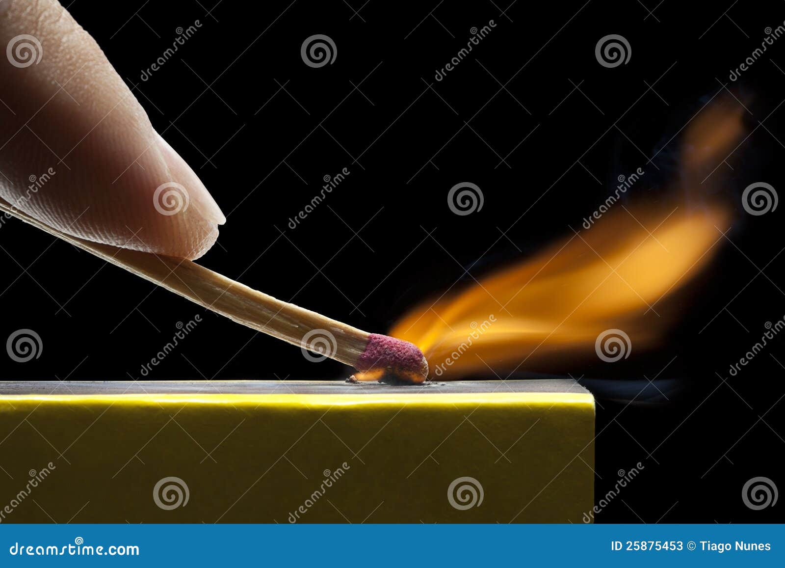 Matchstrike stock image. Image of fire, match, friction 25875453