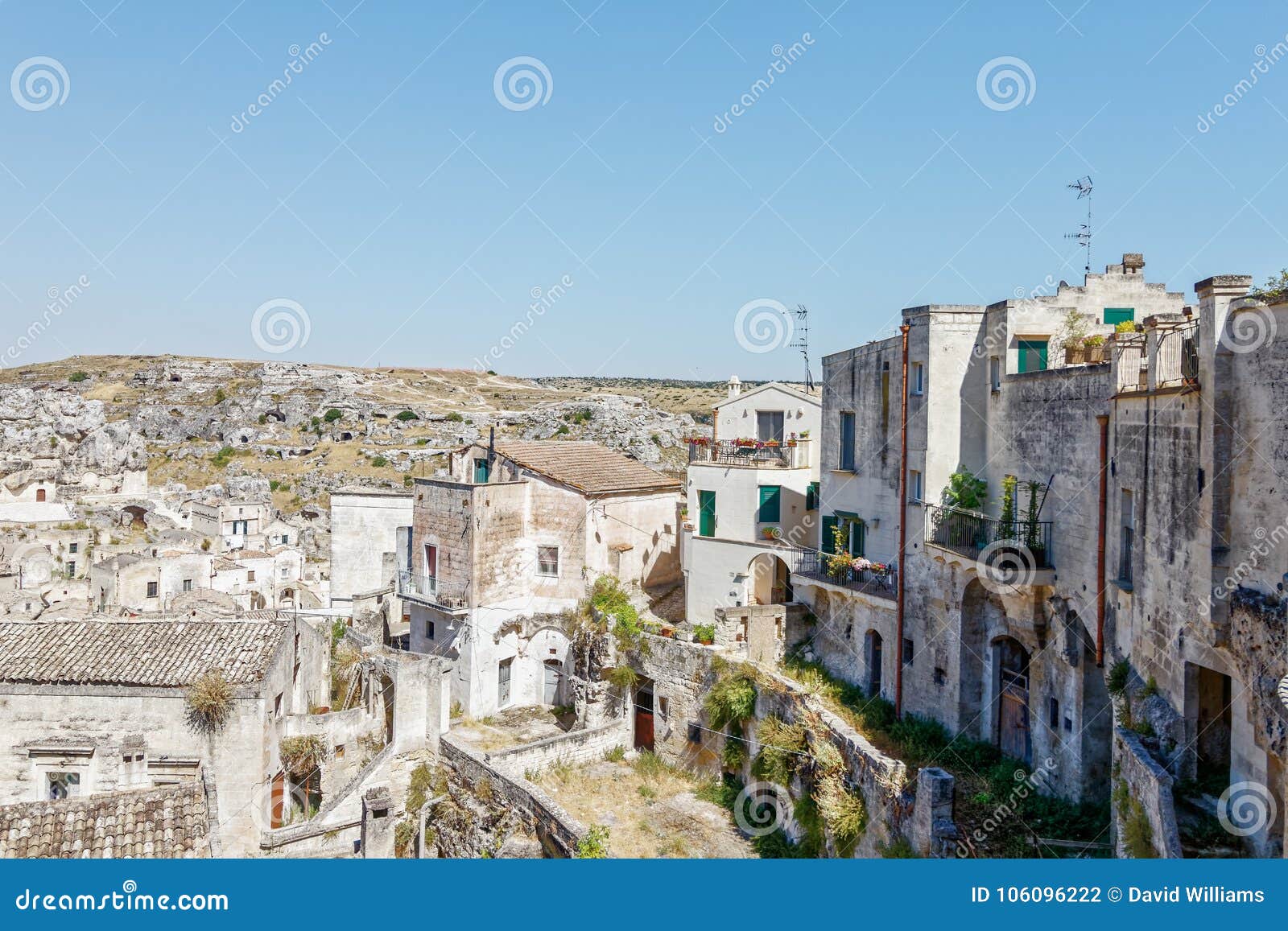 view over matera, a unesco site in basilicata. italy
