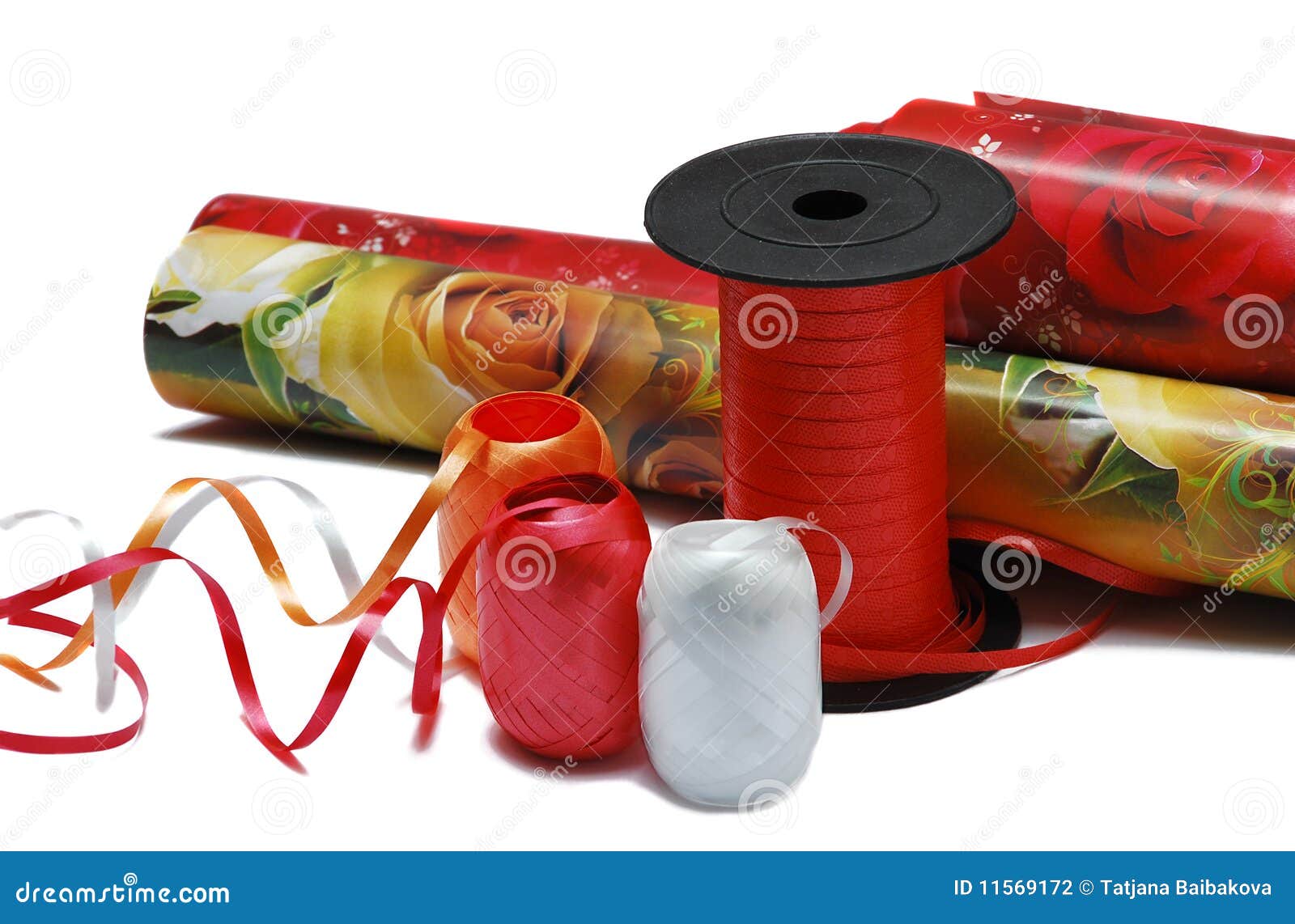 Material for Packing of Gifts Stock Photo Image of present, style