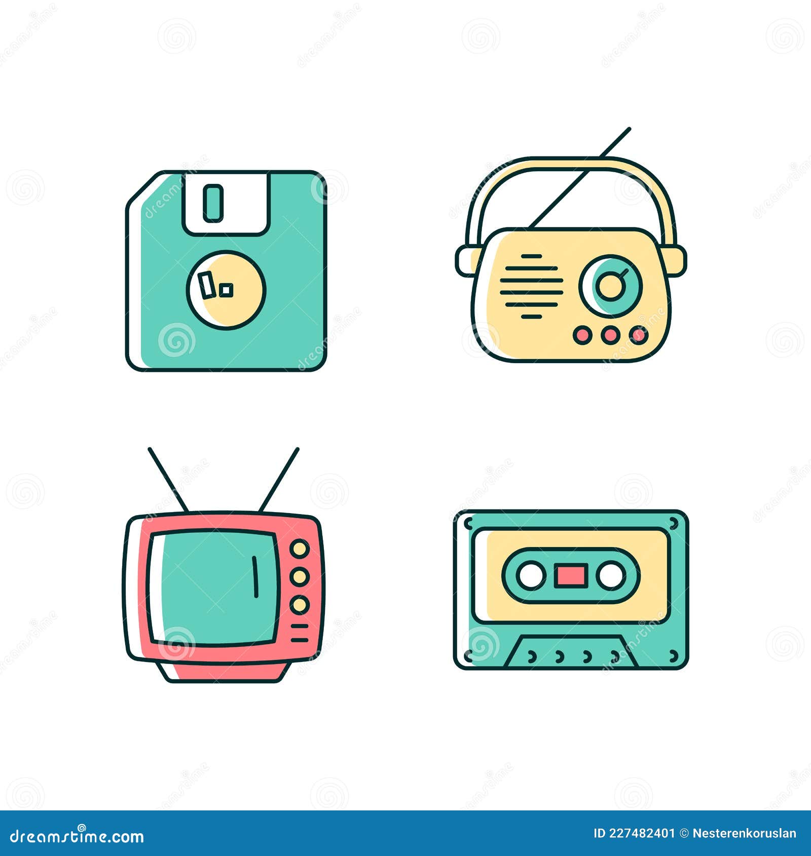 Material Vintage Recopilable Conjunto De Iconos De Color Rgb Ilustración del Vector - Ilustración de logotipo, insignia: 227482401 Material Vintage Recopilable Conjunto De Iconos De Color Rgb Ilustración del Vector - Ilustración de logotipo, insignia: 227482401