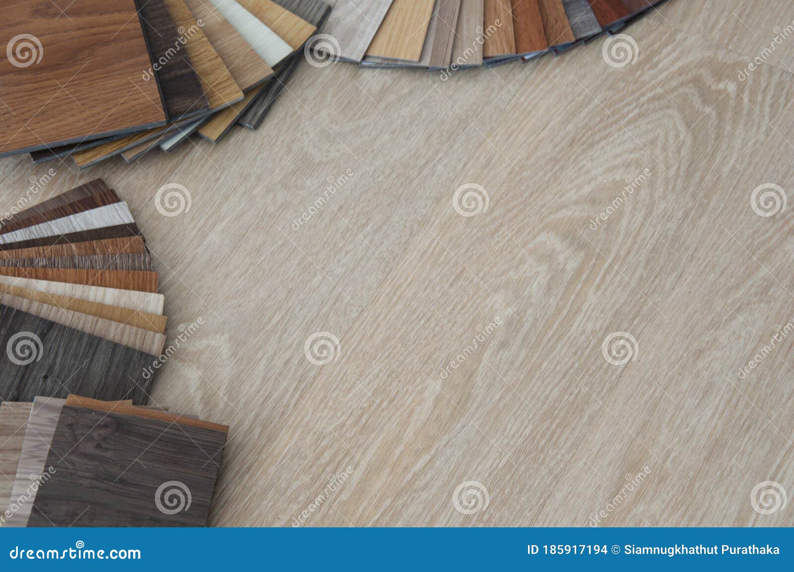 Materials Design for Interior. Laminate. Veneer. Vinyl. Stock Photo