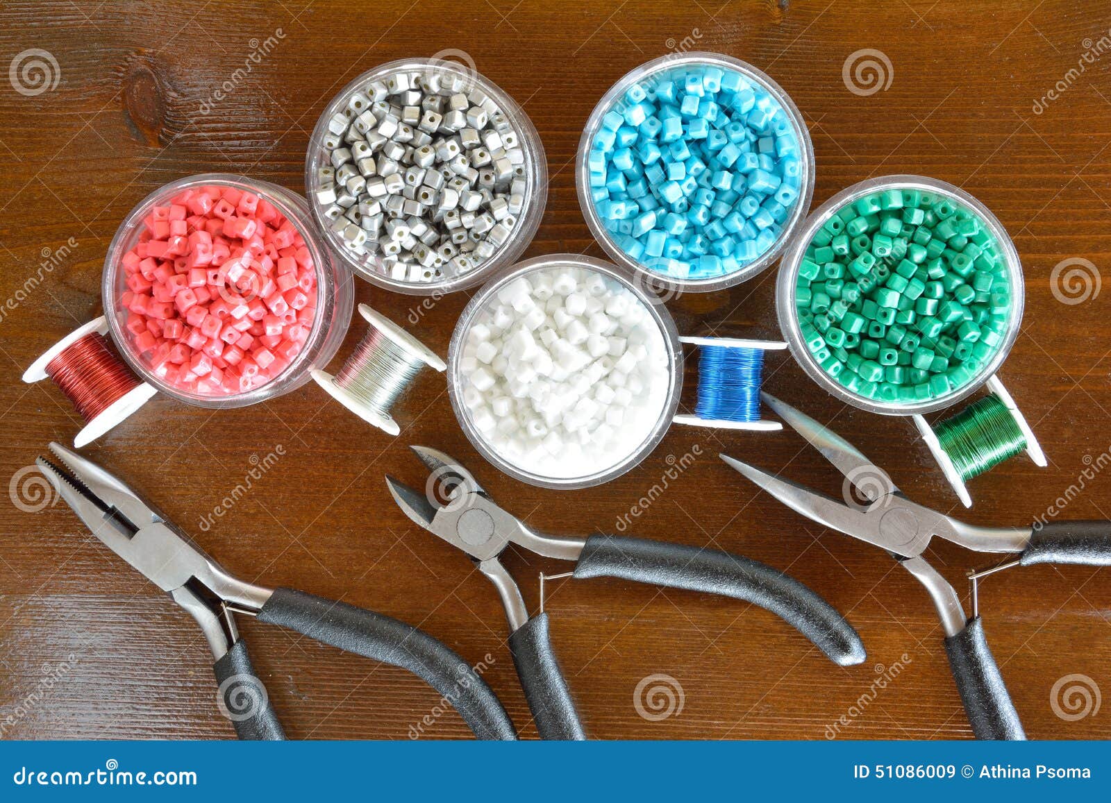 Materials and Tools for Making Jewelry Stock Image Image of copper