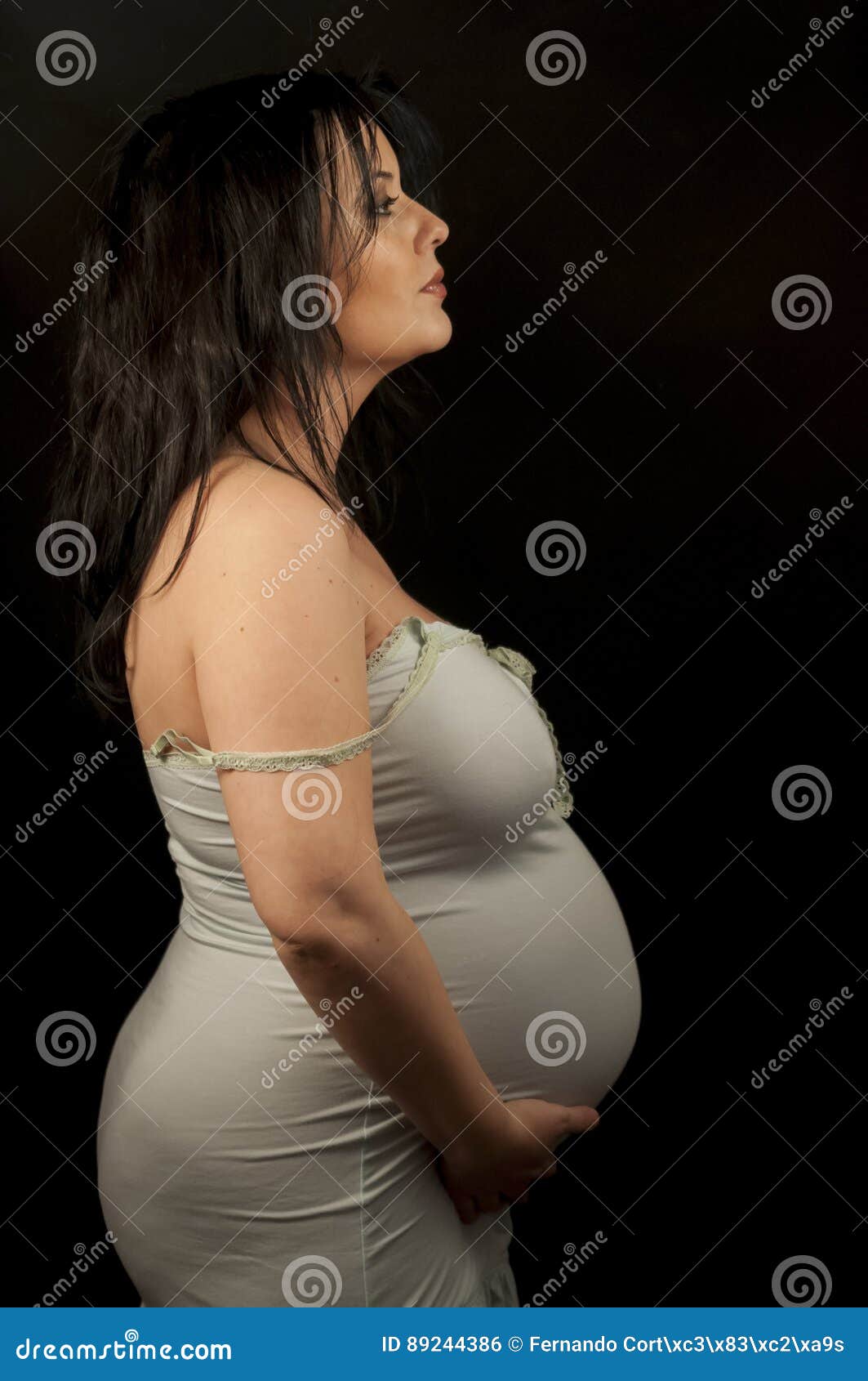 Pregnant Brunette