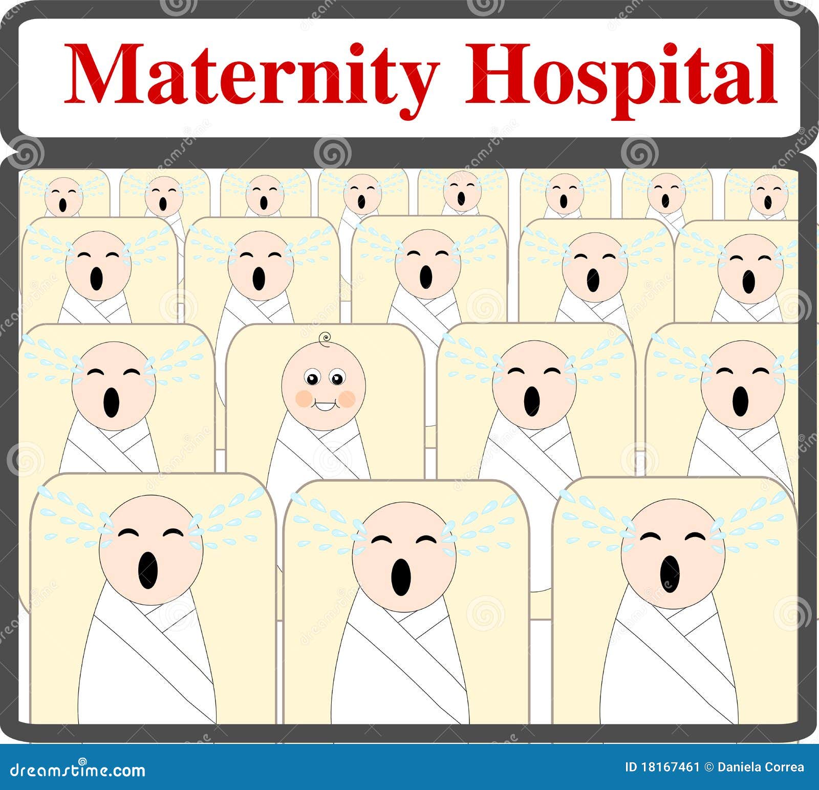 Maternity hospital stock illustration. Illustration of smile 18167461