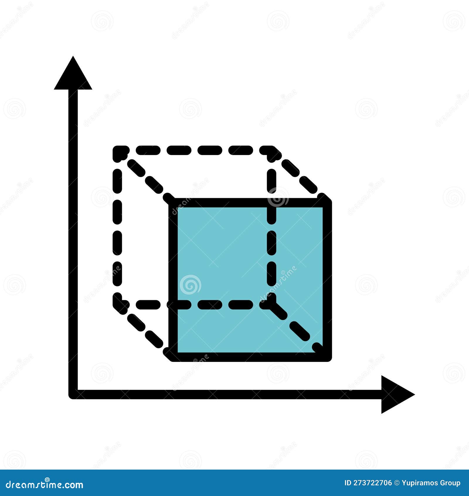 Mathématiques Du Cube Géométrique Illustration de Vecteur - Illustration du  structure, cube: 273722706