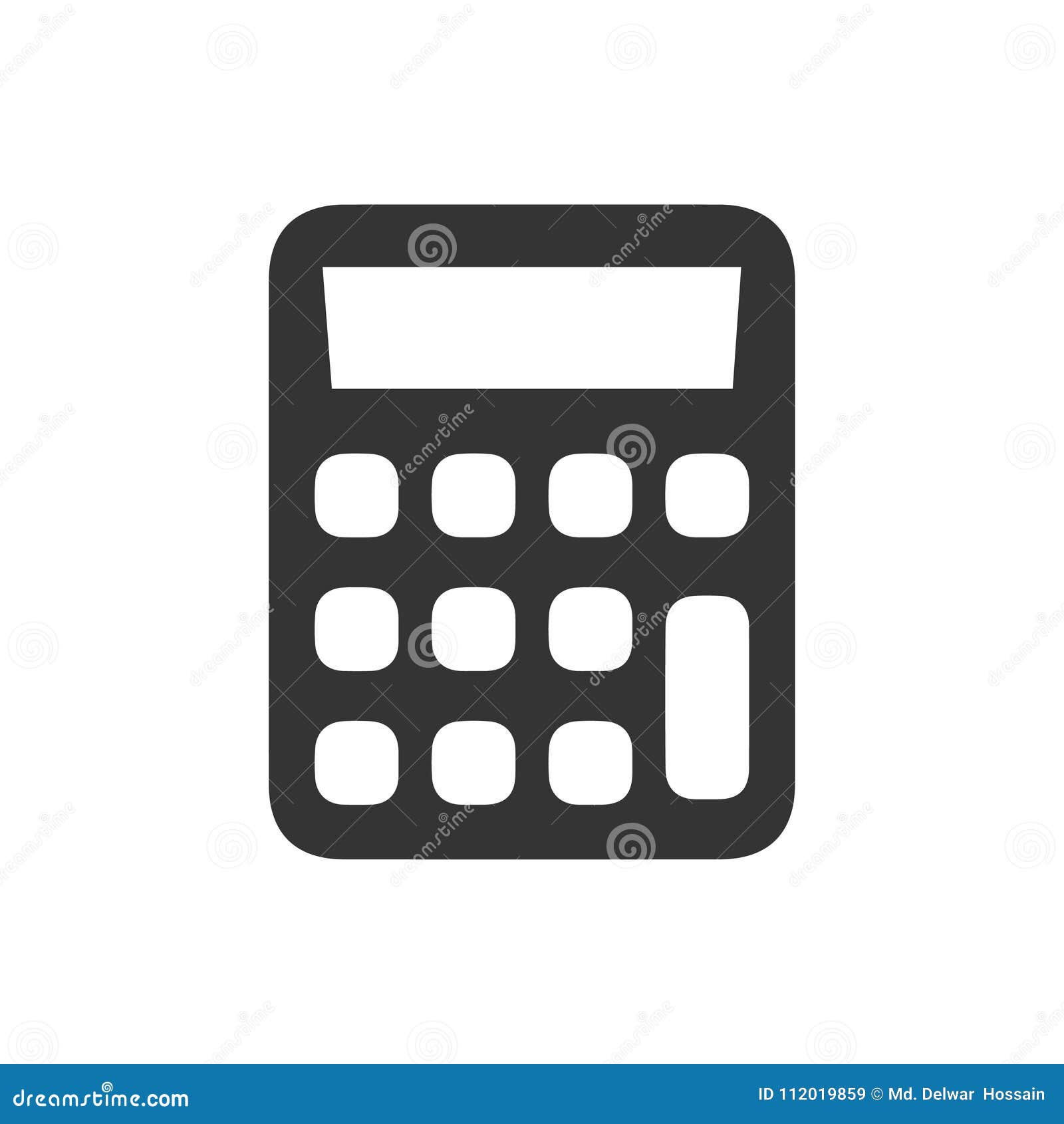 Math Calculator Icon Stock Vector Illustration Of Accounting