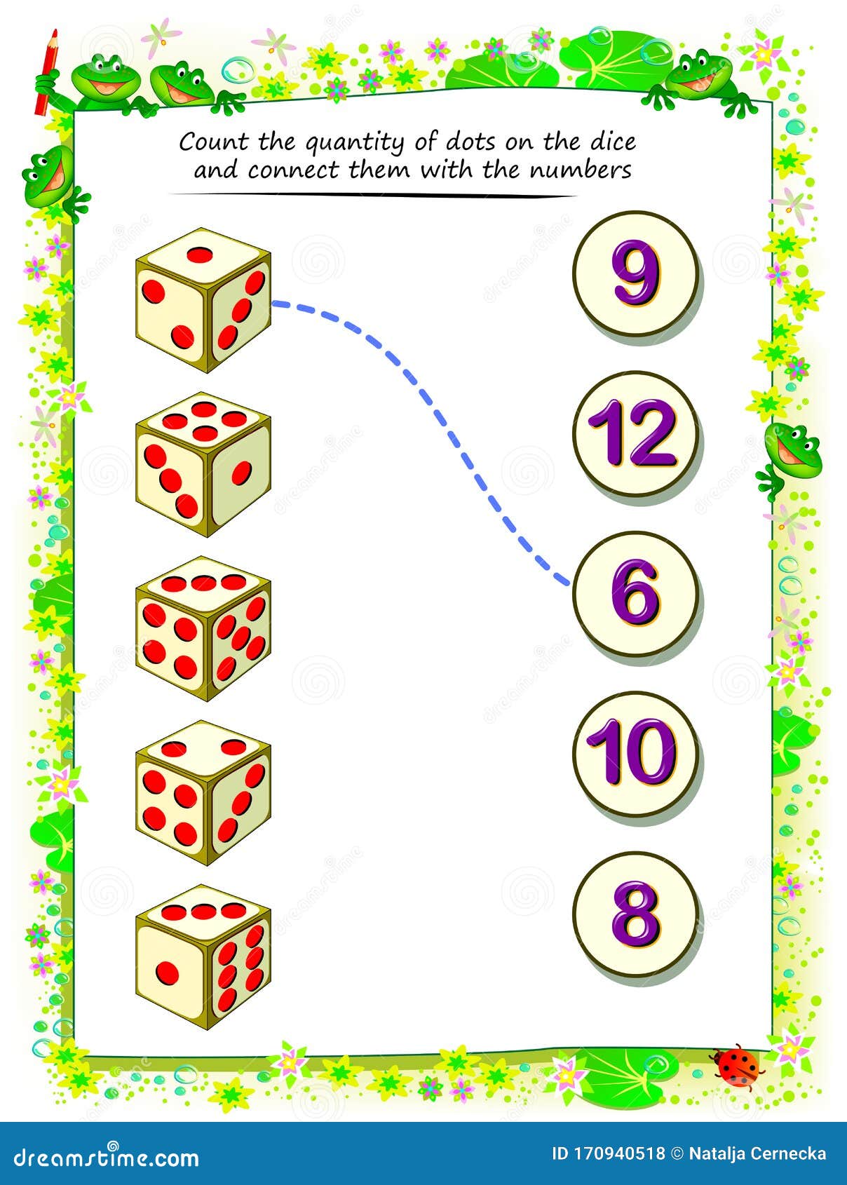 math-education-for-children-count-the-quantity-of-dots-on-dice-and-connect-them-with-numbers