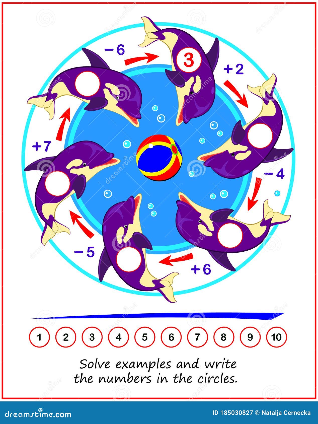 math-educational-game-for-children-on-addition-and-subtraction-solve-examples-and-write-numbers