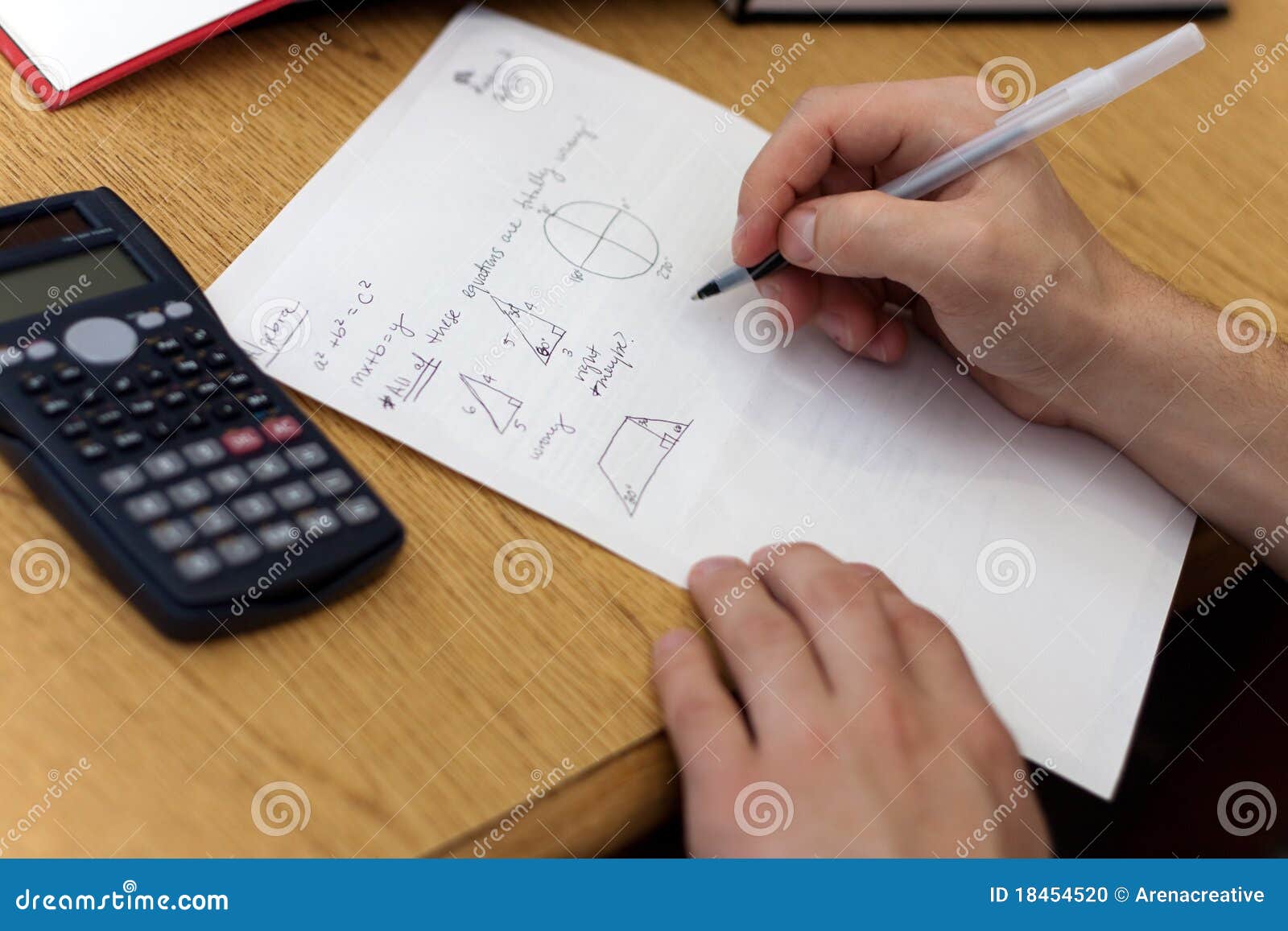 photo of math homework