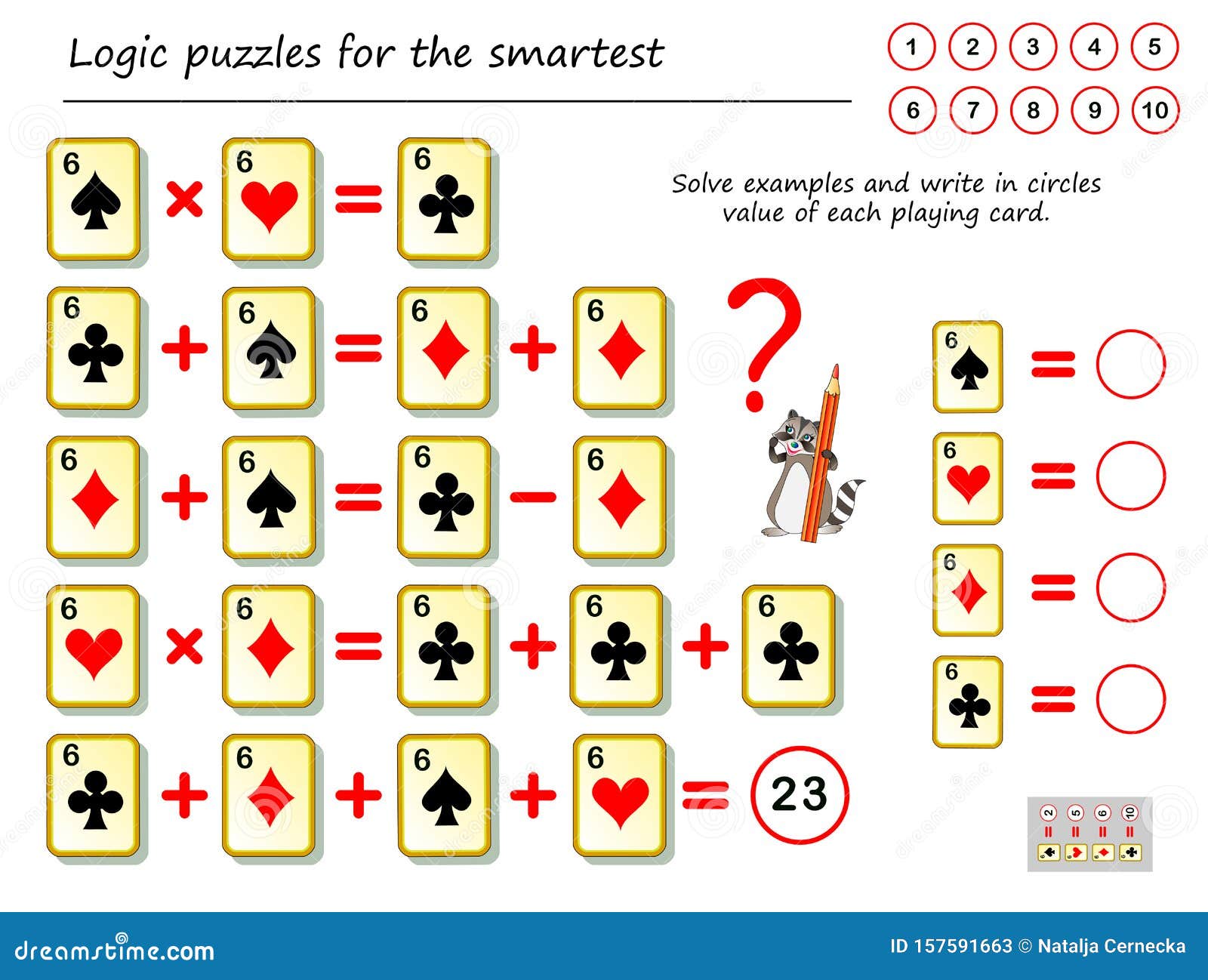 Logical Puzzle Game For Children And Adults. Can You Solve Examples? Count  The Value Of Chess Figure. Printable Page For Kids Brain Teaser Book.  Developing Mathematical Skills. IQ Math Test. Royalty Free