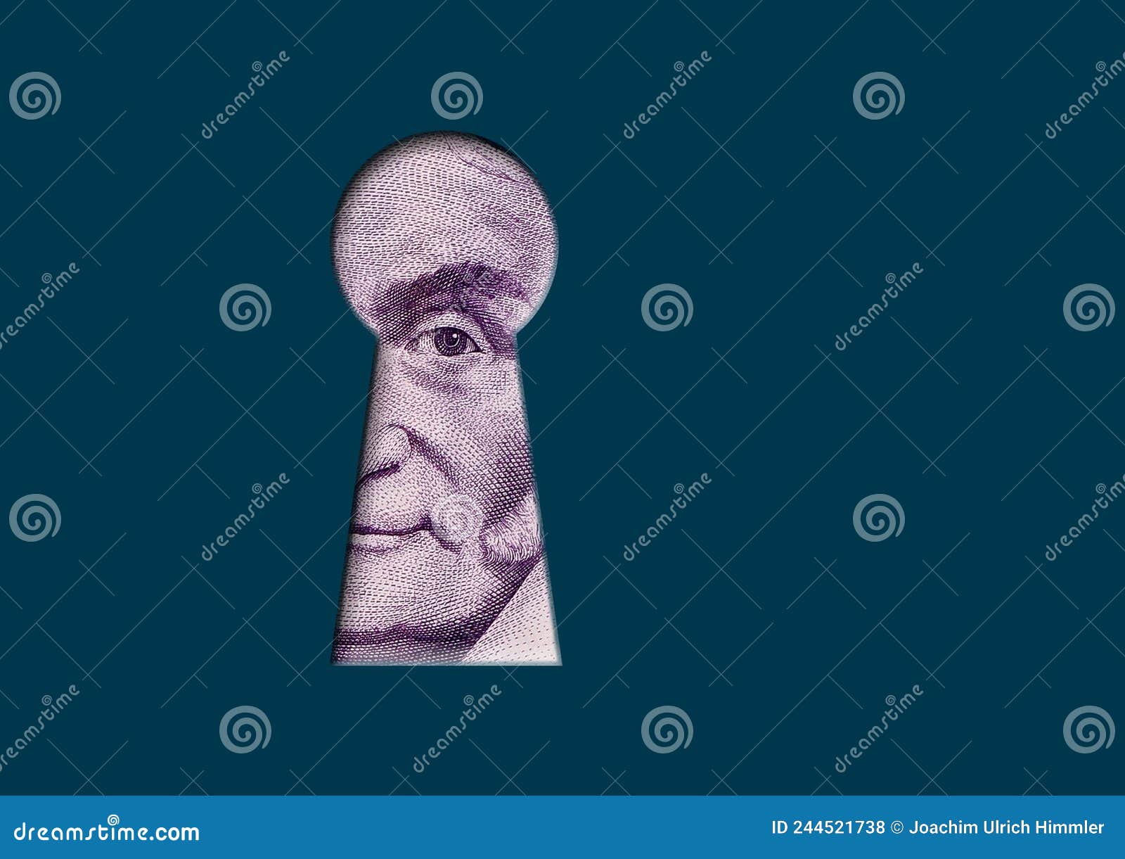 gauss blickt durch ein schlÃÂ¼sselloch