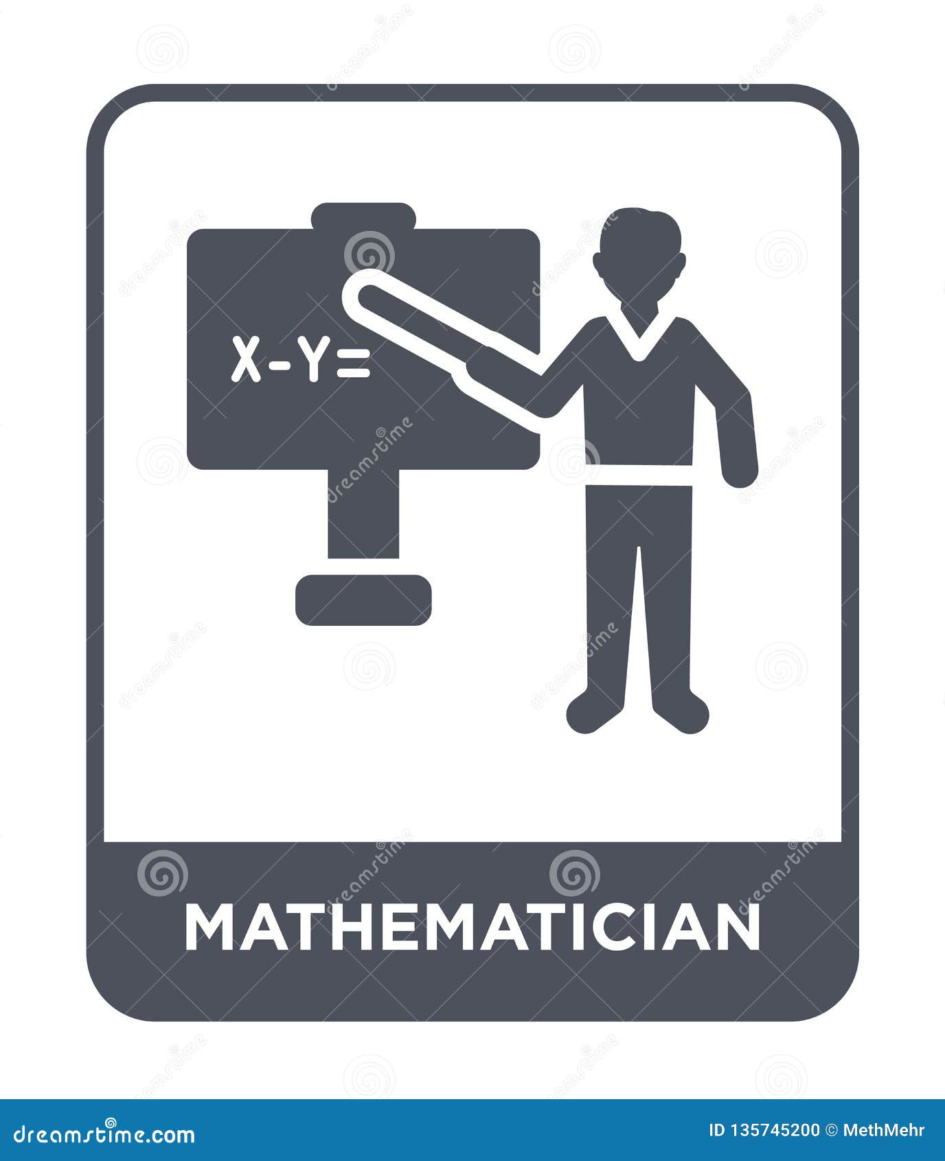 mathematician icon in trendy  style. mathematician icon  on white background. mathematician  icon simple and