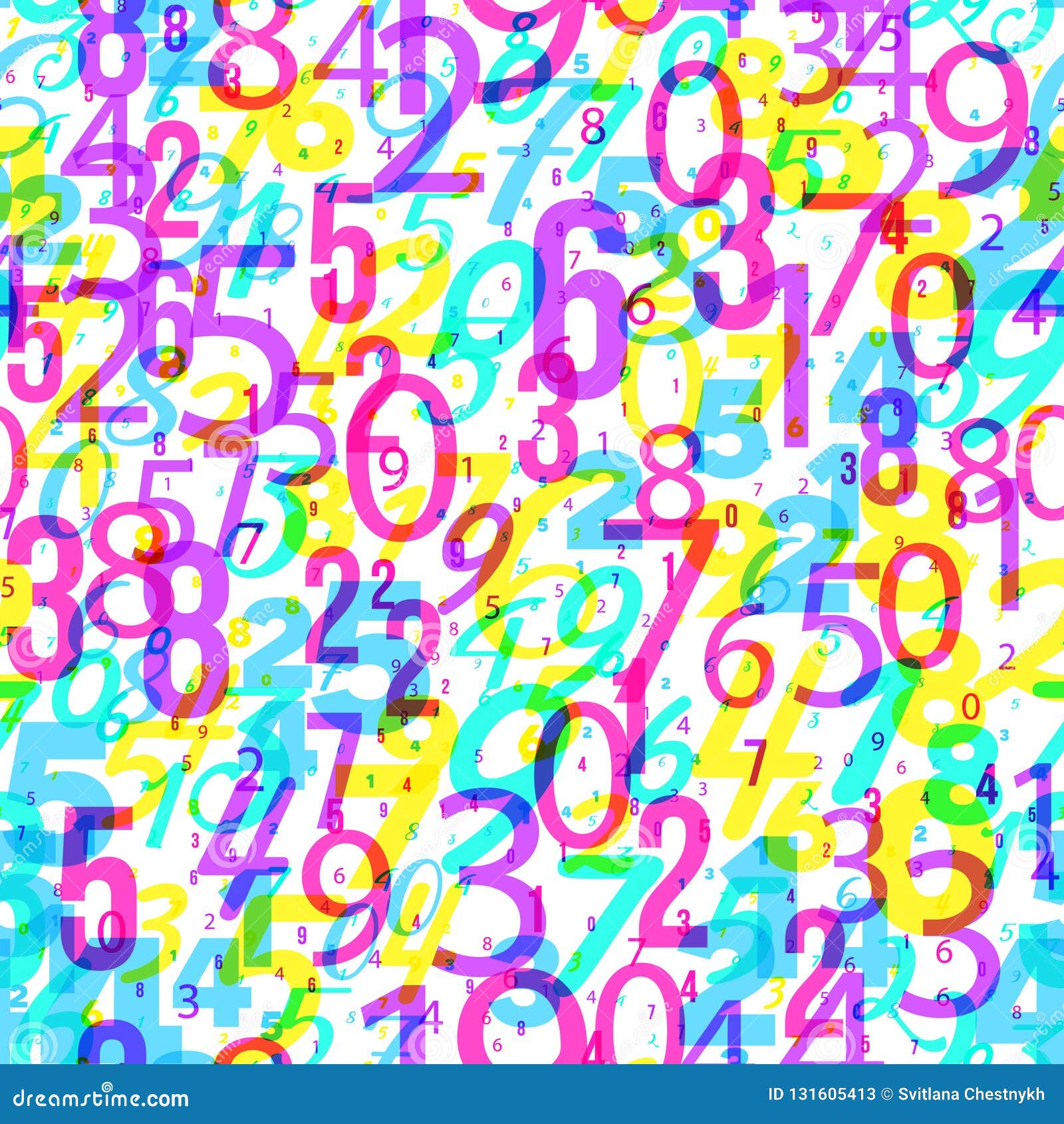 Mathematics vector line colorful horizontal banner Stock vector Colourbox