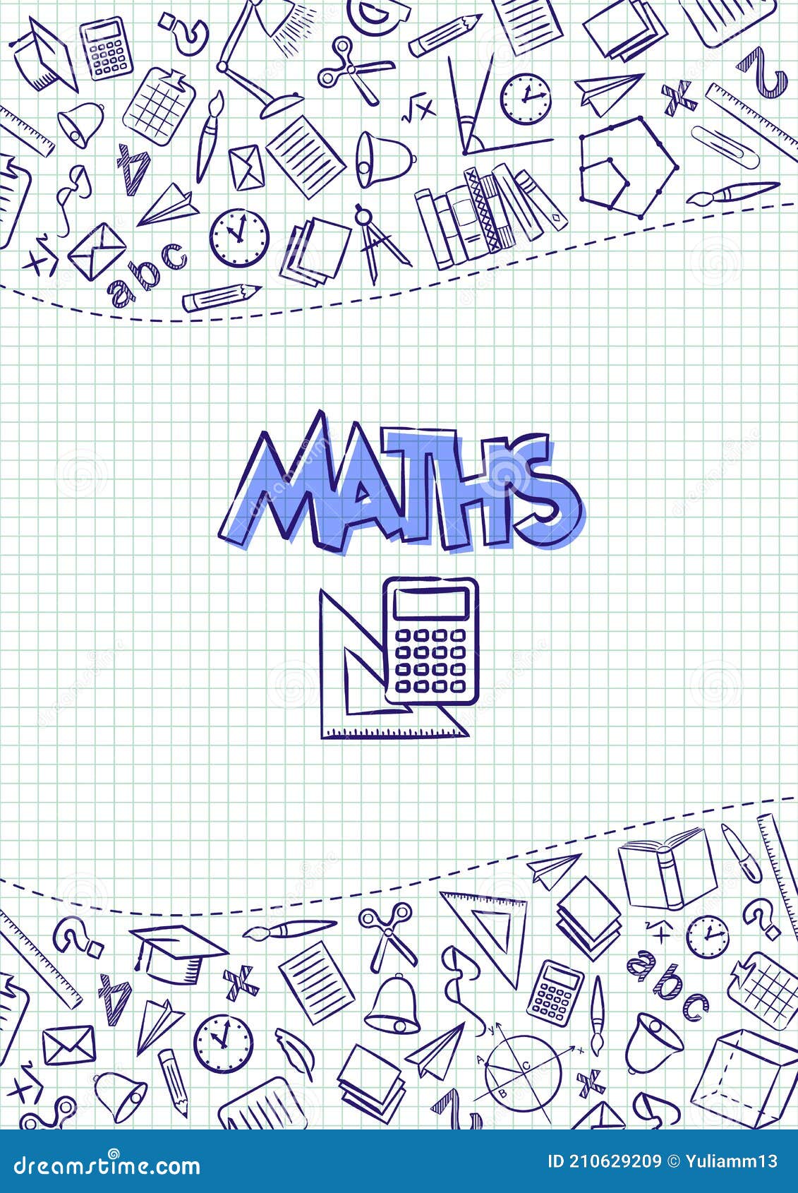 Page De Couverture Math Maths. Couverture Pour Un Cahier Scolaire Ou Un Manuel De Mathématiques Illustration de Vecteur - Illustration du graphisme, apprendre: 210629209