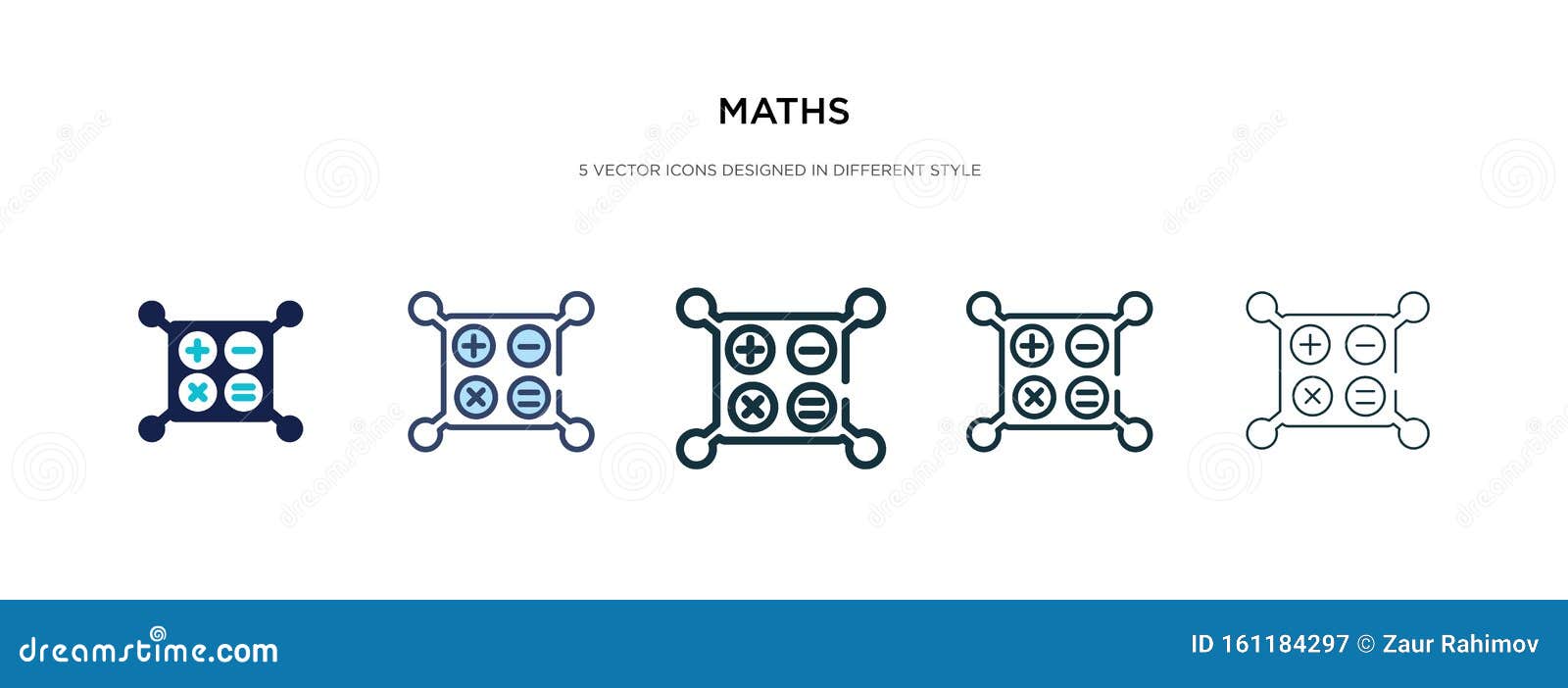 Maths Icon In Different Style Vector Illustration Two Colored And Maths Icon In Different Style Vector Illustration Two Colored And