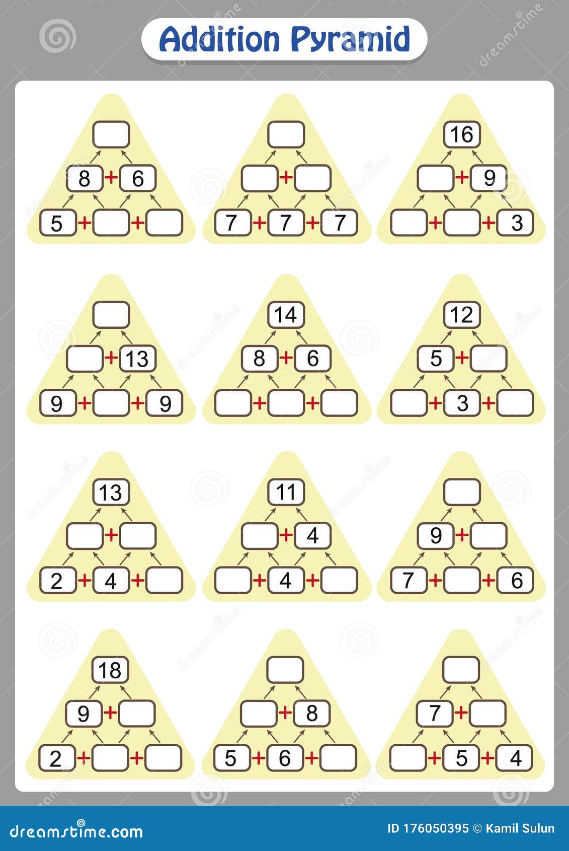 Mental math worksheets for adults