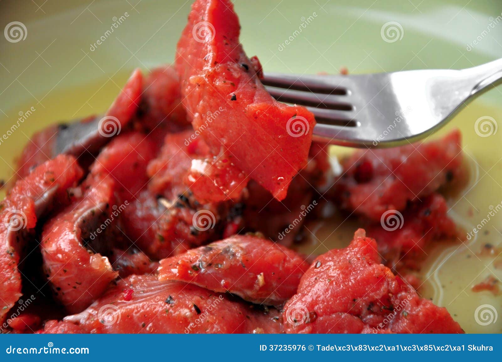 Matjes in oil stock photo. Image of herring, table, herbs 37235976