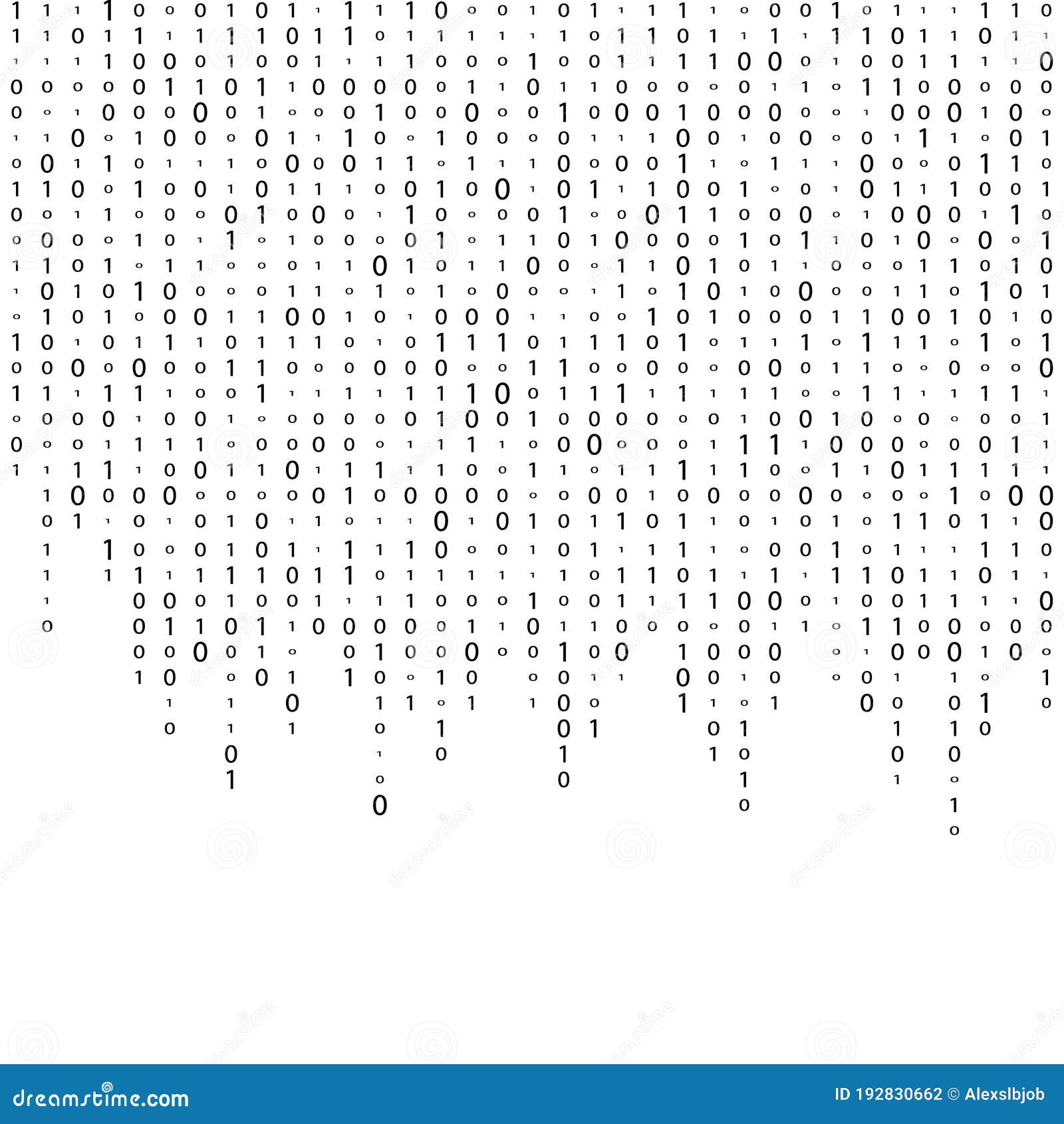 Matrix Background Vector Binary Code Matrix Black And White Digital