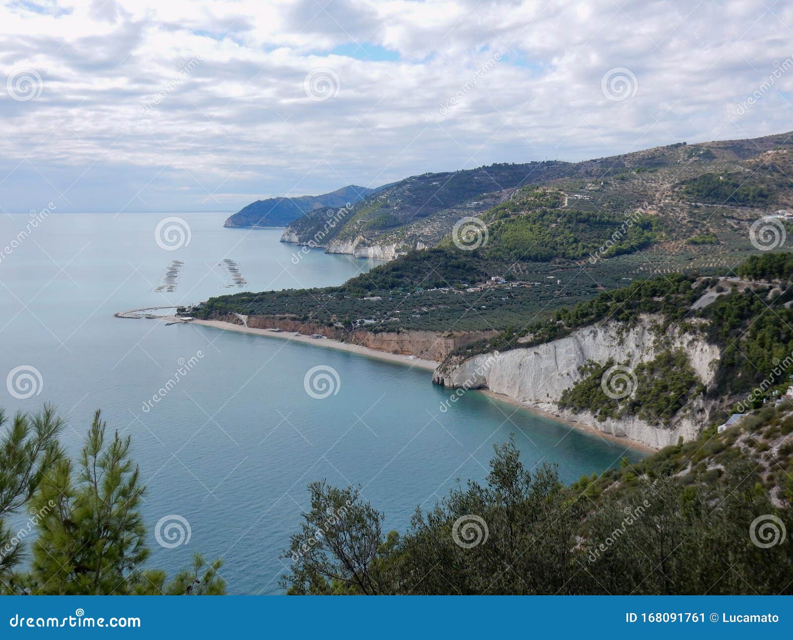 Mattinata Baia Di Mattinatella Stock Image Image of bianco