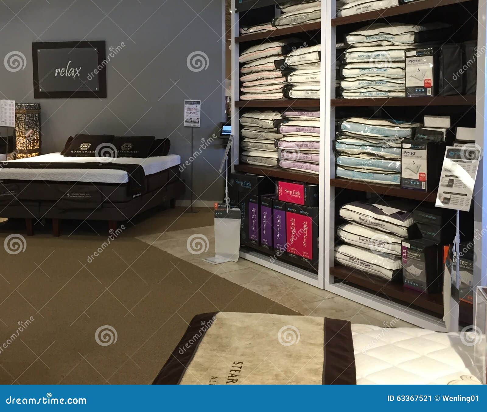Mattress Selling At Furniture Store Editorial Photo Image Of