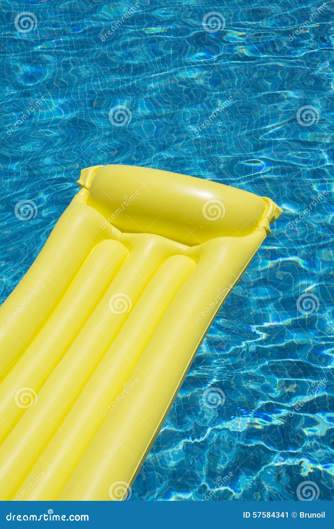 Mattress in Swimming Pool stock image. Image of photograph - 57584341