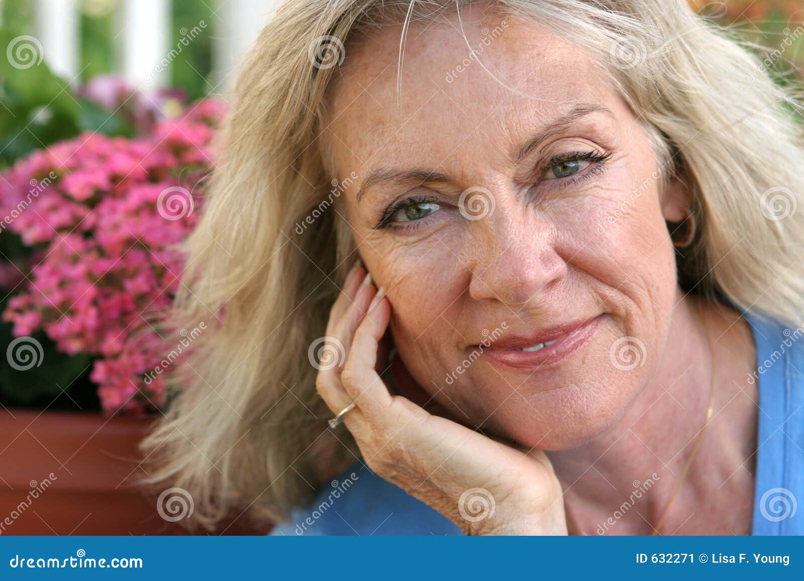 Mature Blond Beauty Confident Stock Image Image Of