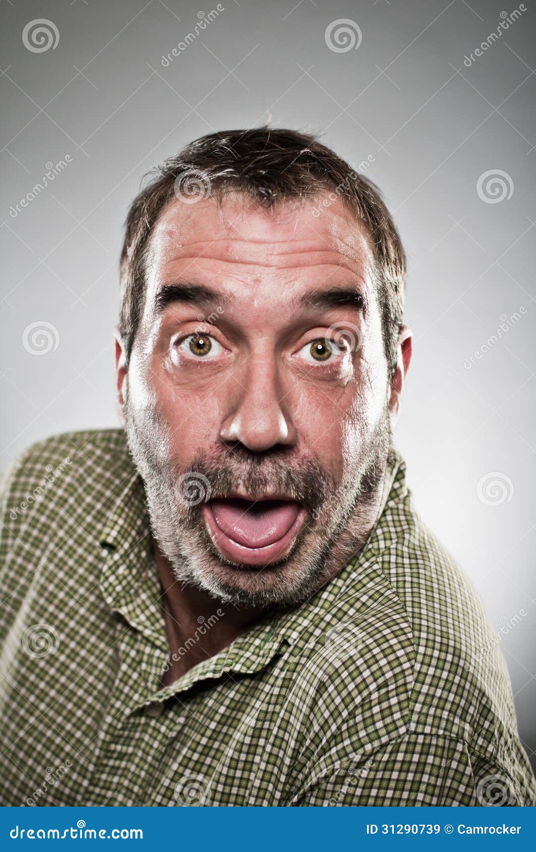 Mature Caucasian Man Sticking Out Tongue Portrait Stock Image - Image ...