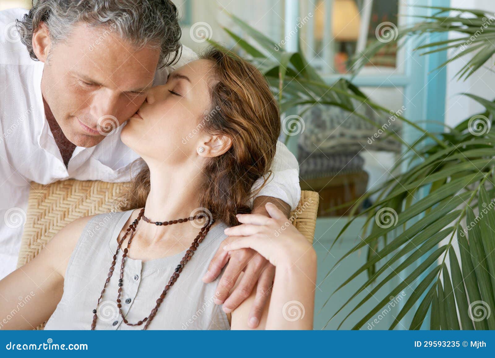 Mature Couple Kissing Stock Image Image Of Holding 2