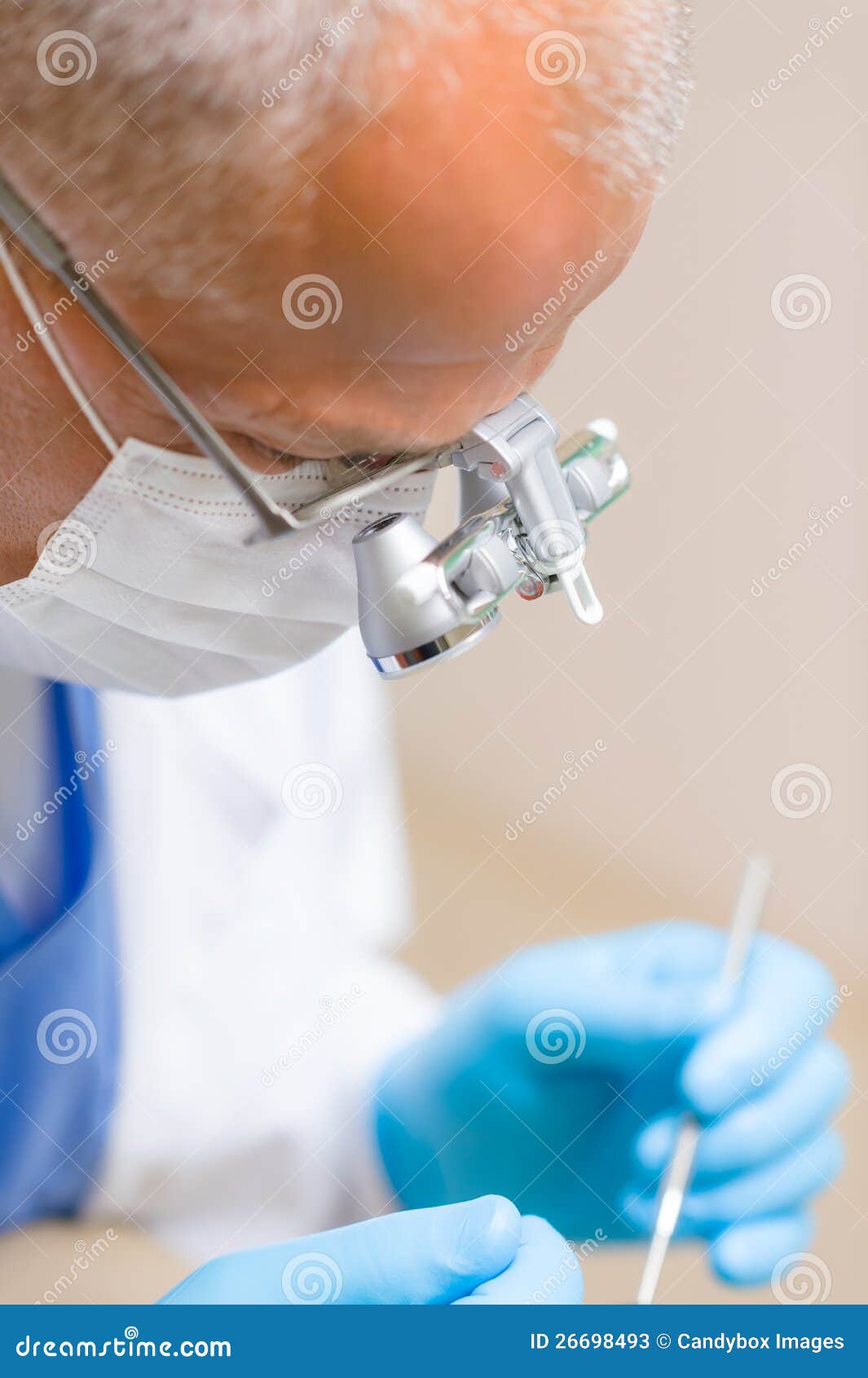 Mature Dentist Surgeon at Office Stock Image Image of glasses