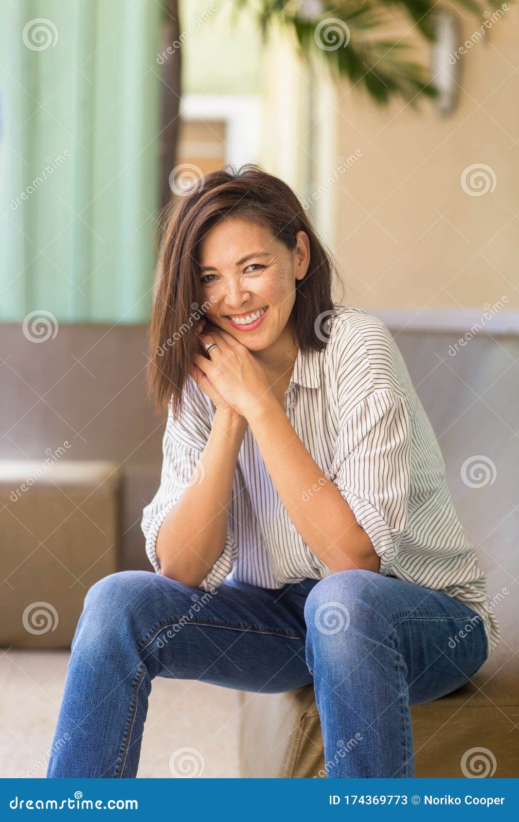 Portrait Of A Confident Beautiful Asian Woman Stock Image Image Of Women Wellbeing 174369773