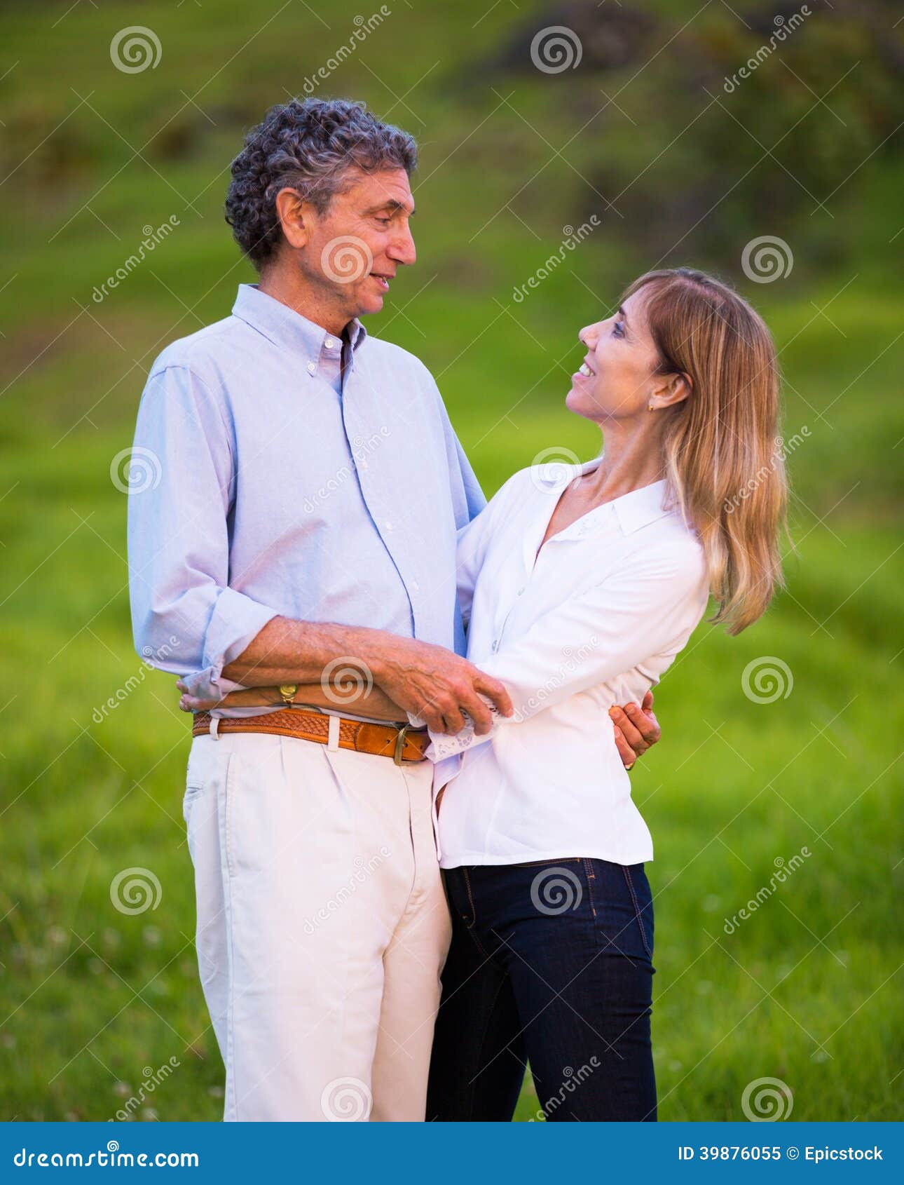 Mature Middle Age Couple In Love Hugging Stock Image Image Of Male Adult 39876055