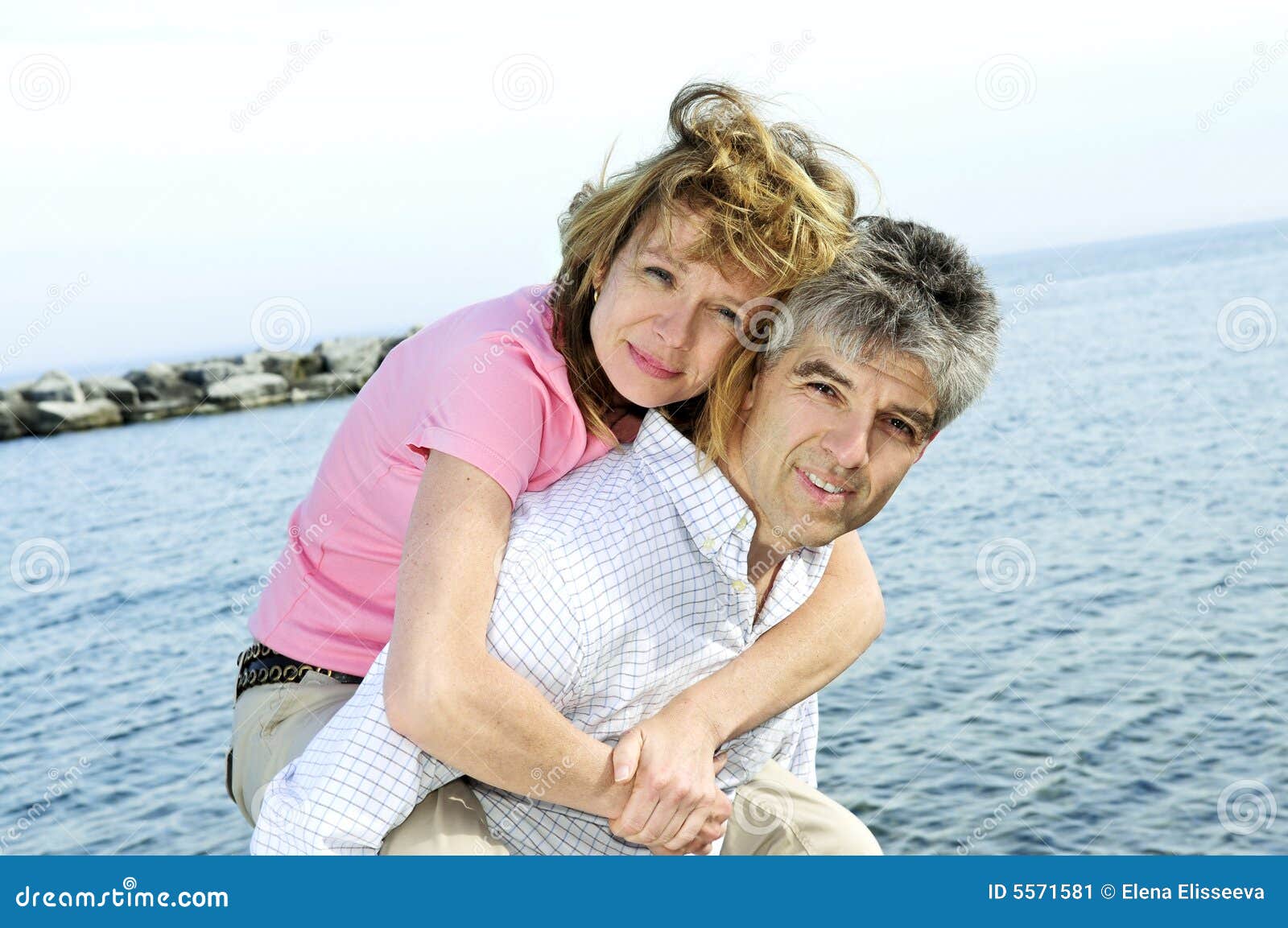 Mature Romantic Couple Stock Image Image Of Beach Mature 5571581
