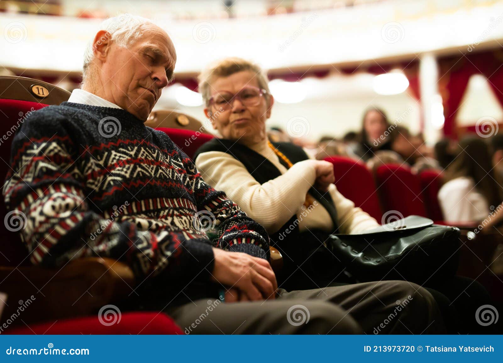 Senior Man Sleeping In Armchair Royalty Free Stock Photo