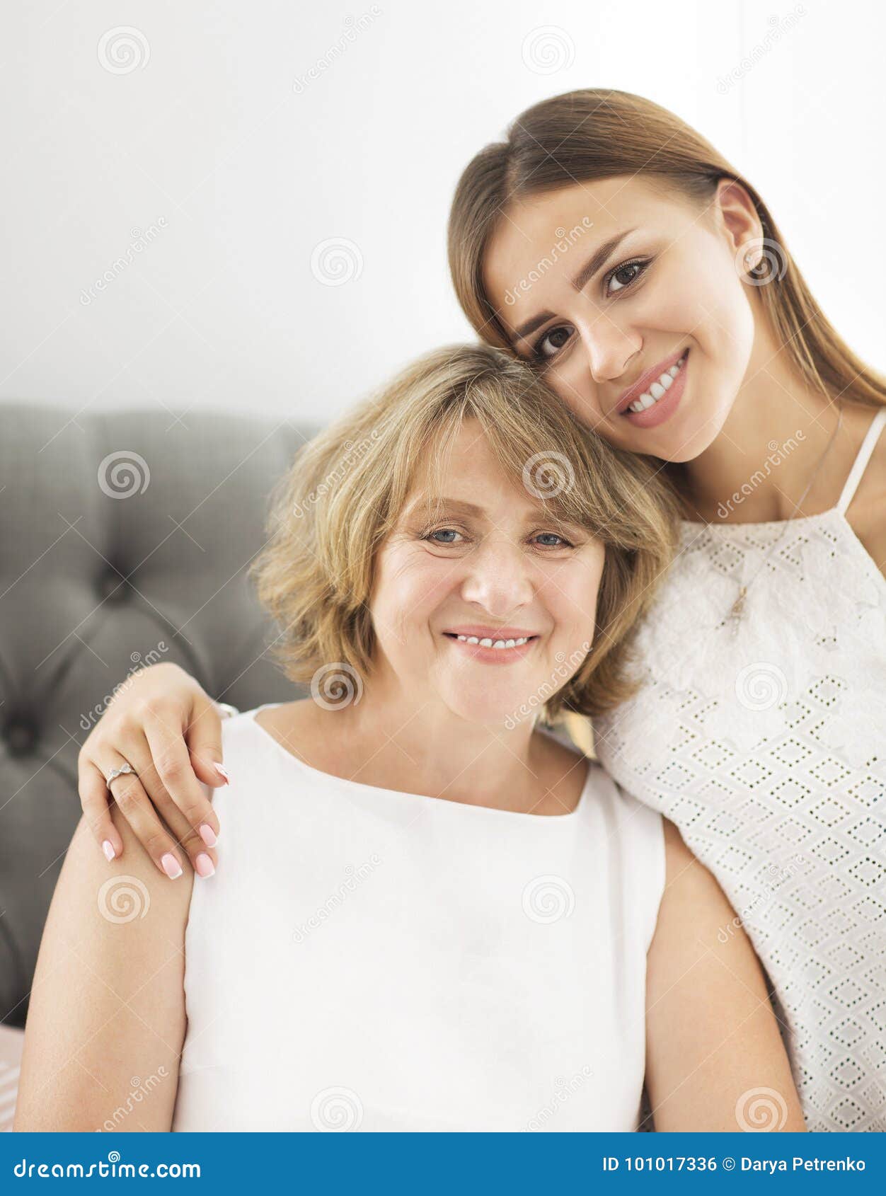 A Mature Woman with a Young Girl.