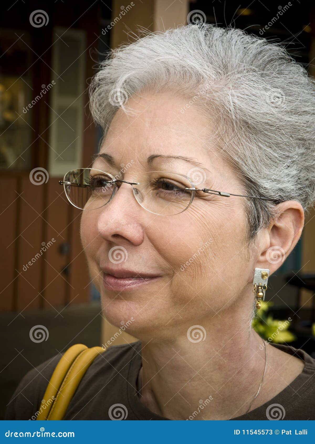 Mature Woman In Glasses 27 Stock Image Image Of Facing