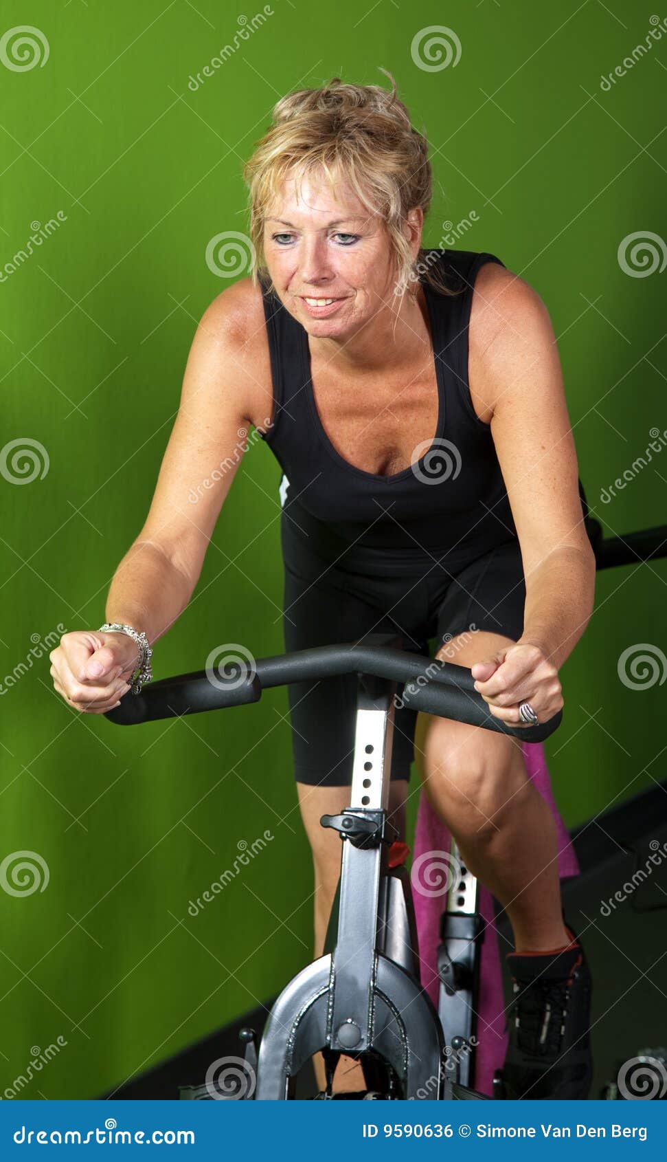 Mature woman spinning stock photo. Image of caucasian 9590636