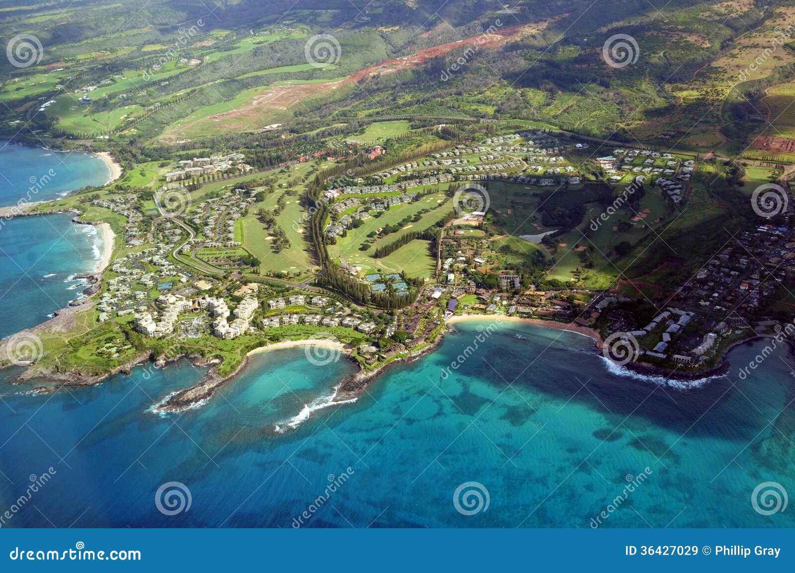 maui from the air