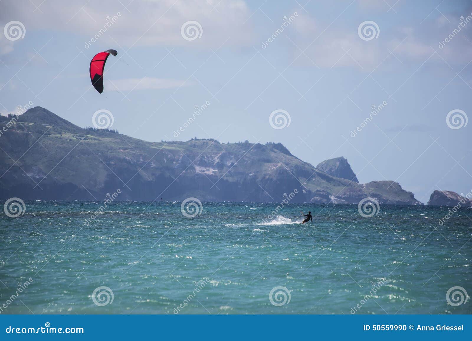 Maui Kite Surfer stock photo. Image of outside, ocean 50559990