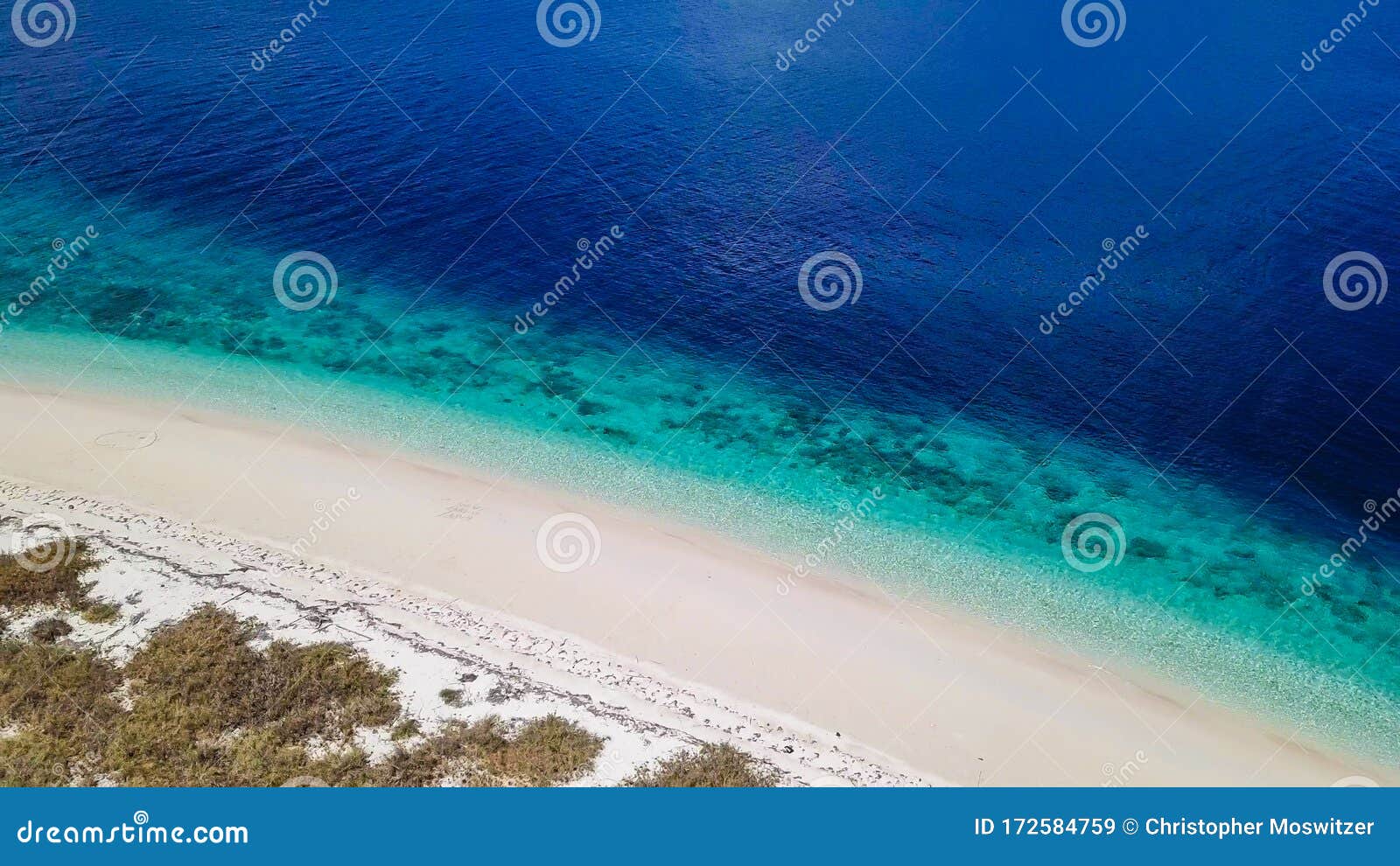 maumere - a drone shot of an idyllic beach