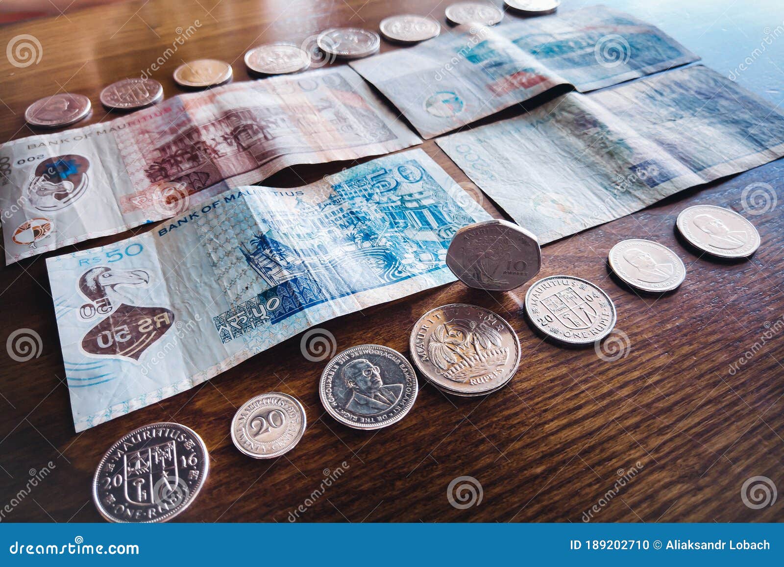 Mauritius Money Mauritius Rupee MUR Notes And Coins Close Up Stock mauritius-money-mauritius-rupee-mur-notes-and-coins-close-up-stock