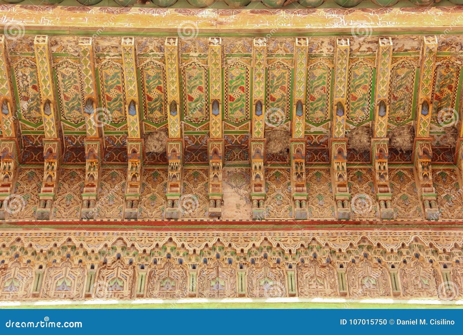 mausoleum. detail. zaouia sidi bel abbes. marrakesh. morocco