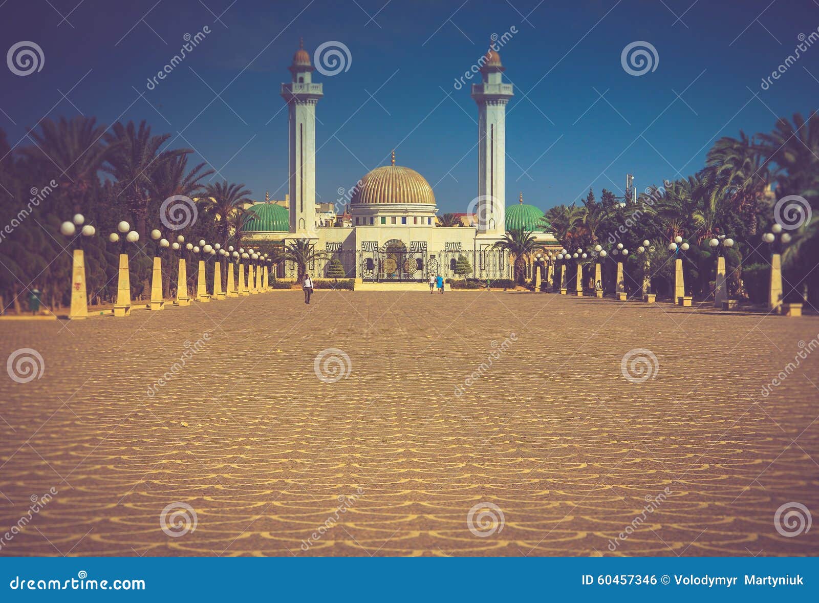 mausoleum of habib bourgiba in monastir, tunisia.
