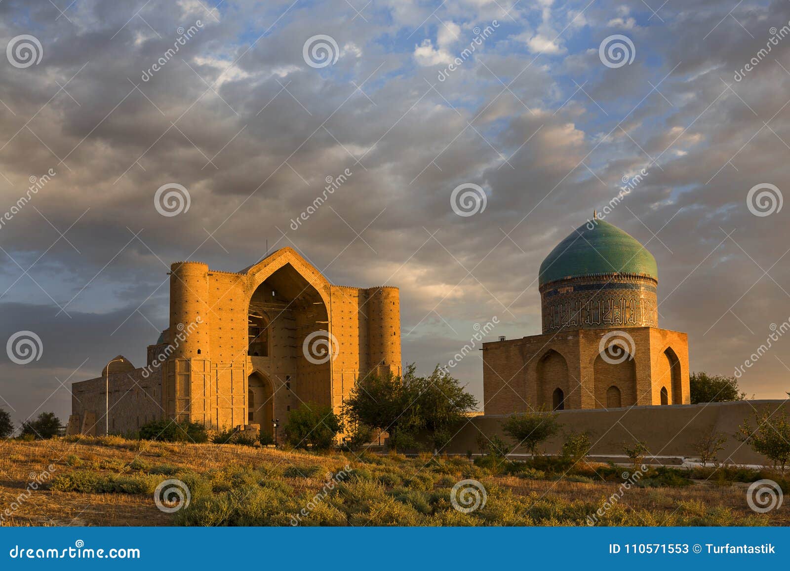 mausoleum of khoja ahmed yasawi, turkestan, kazakhstan