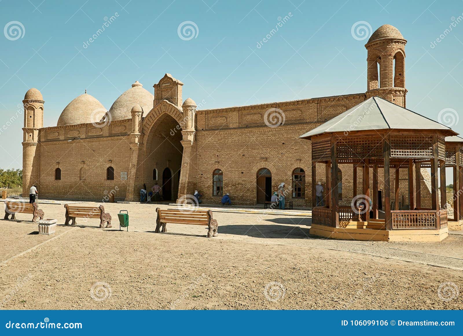 mausoleum of khoja ahmed yasawi, turkestan, kazakhstan